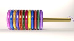 Table Lamp Model Ale Multicolor Lollipop Candy Collection by Studio Superego