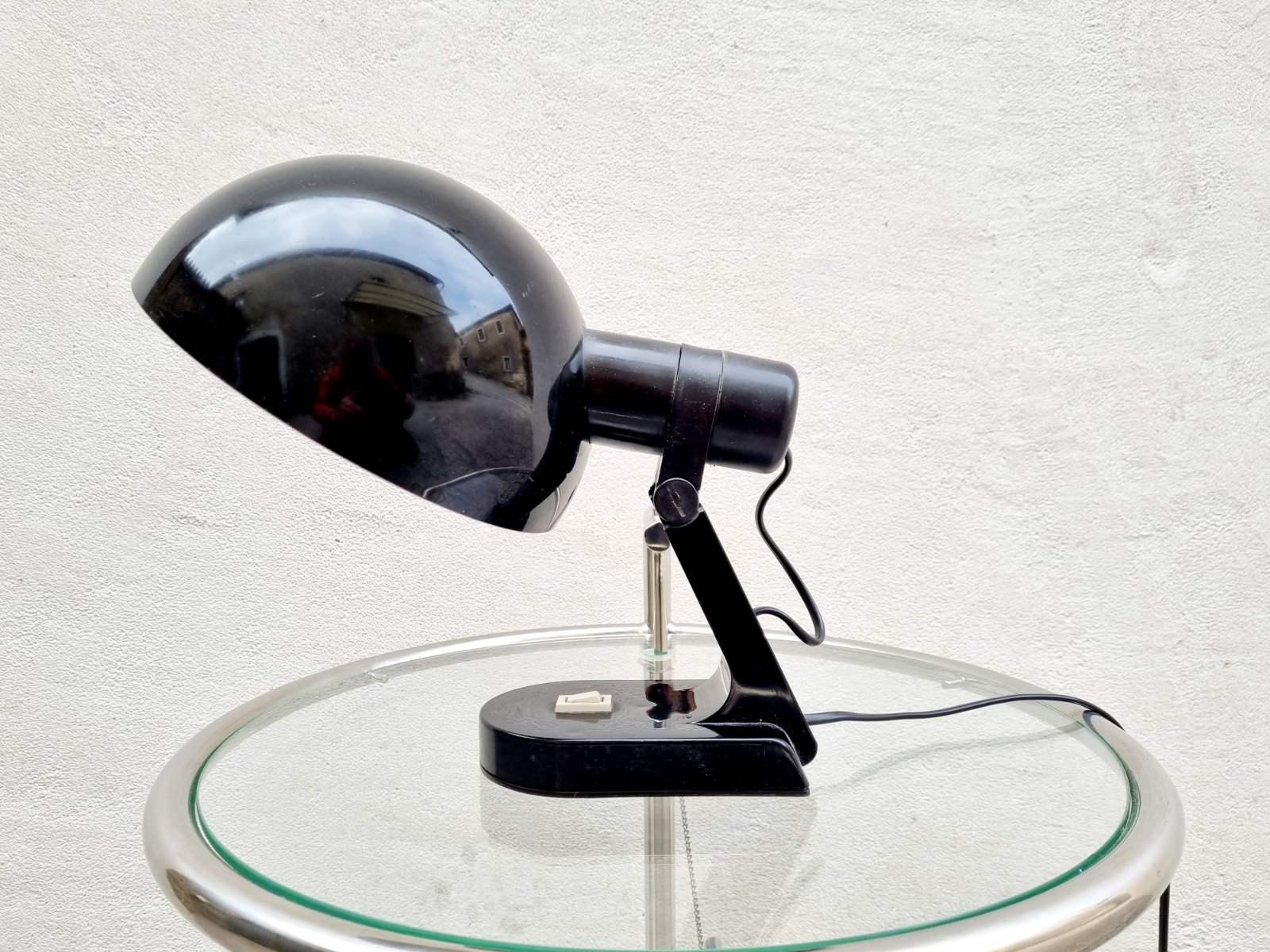 Mid-Century Modern Table Lamp Model Paxis Notte Designed by Bruno Gecchelin for Guzzini, Italy 70s For Sale