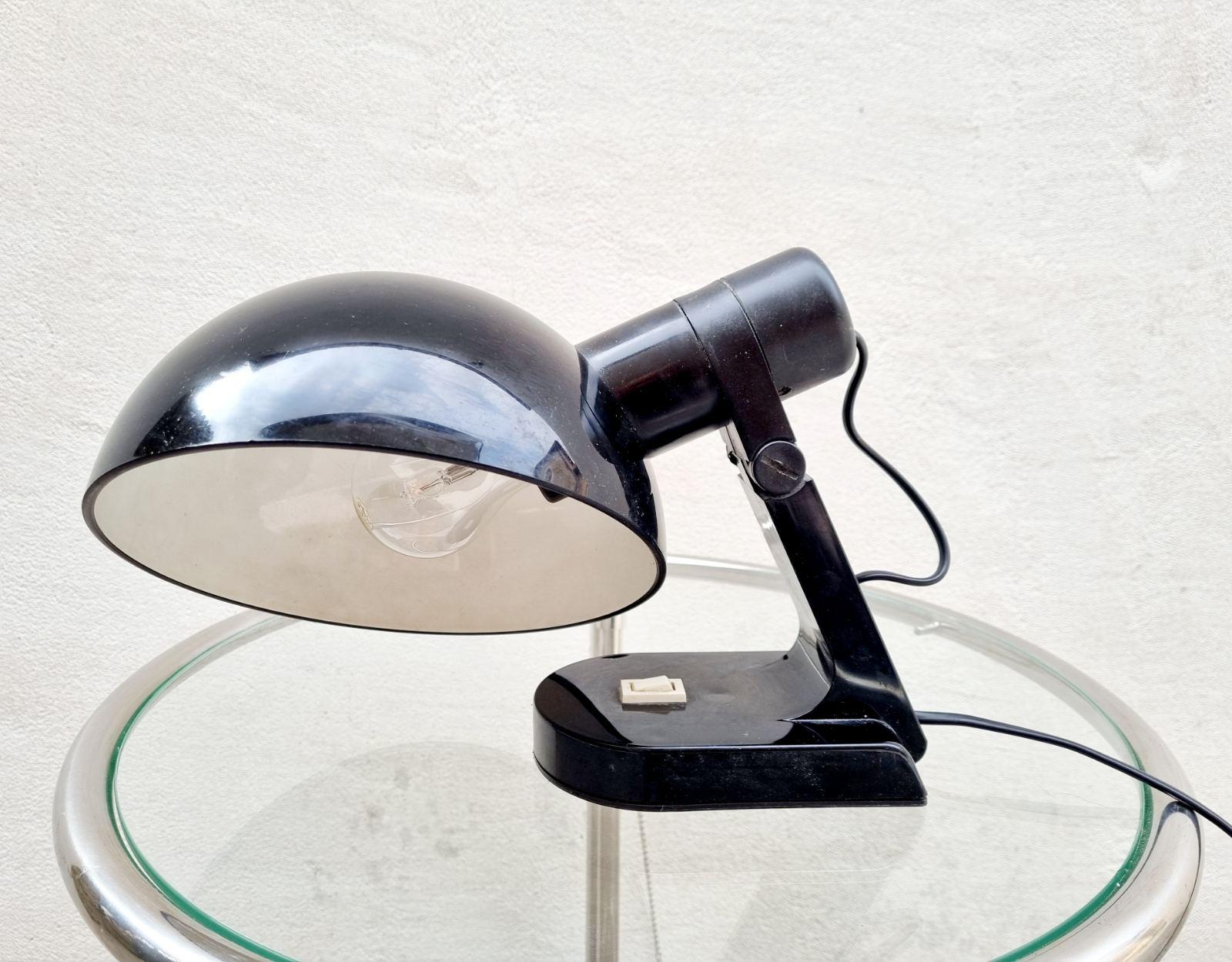 Plastic Table Lamp Model Paxis Notte Designed by Bruno Gecchelin for Guzzini, Italy 70s For Sale