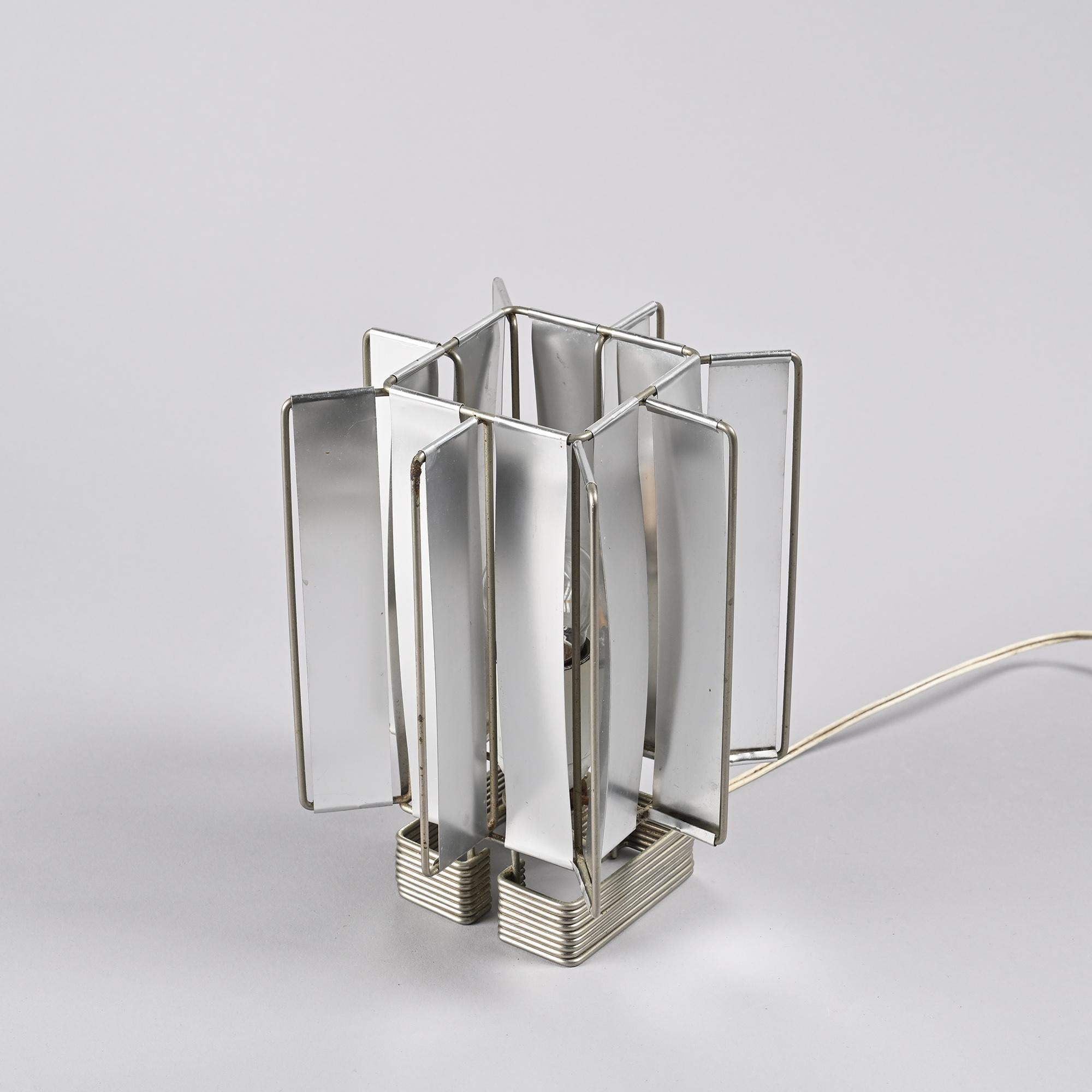 Alluminio Table Lamp Model Sirius by Max Sauze, Circa 1970 in vendita