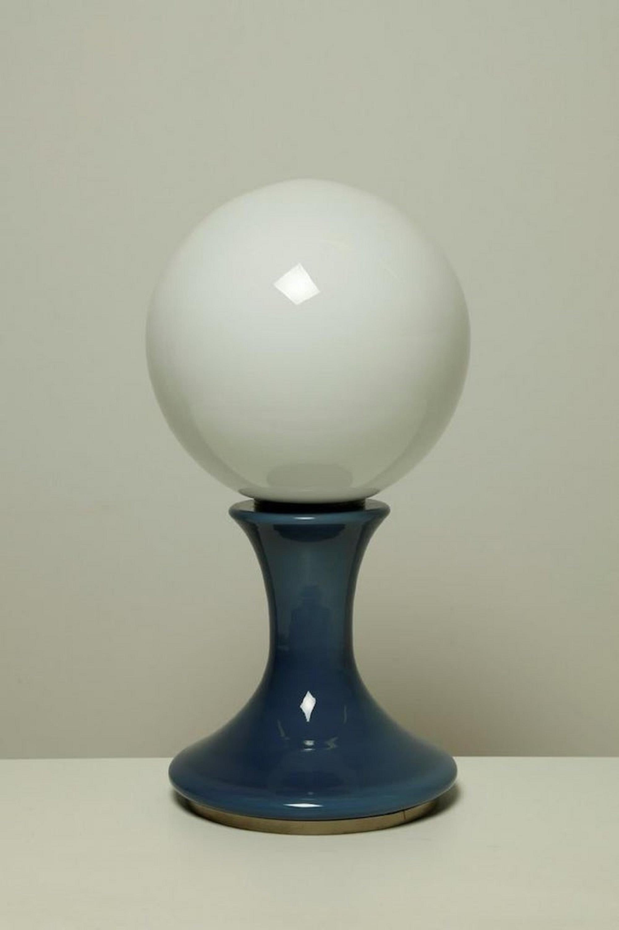 Italian Table Lamp Model TA89 with Murano Glass, Carlo Nason for Selenova, 1960s