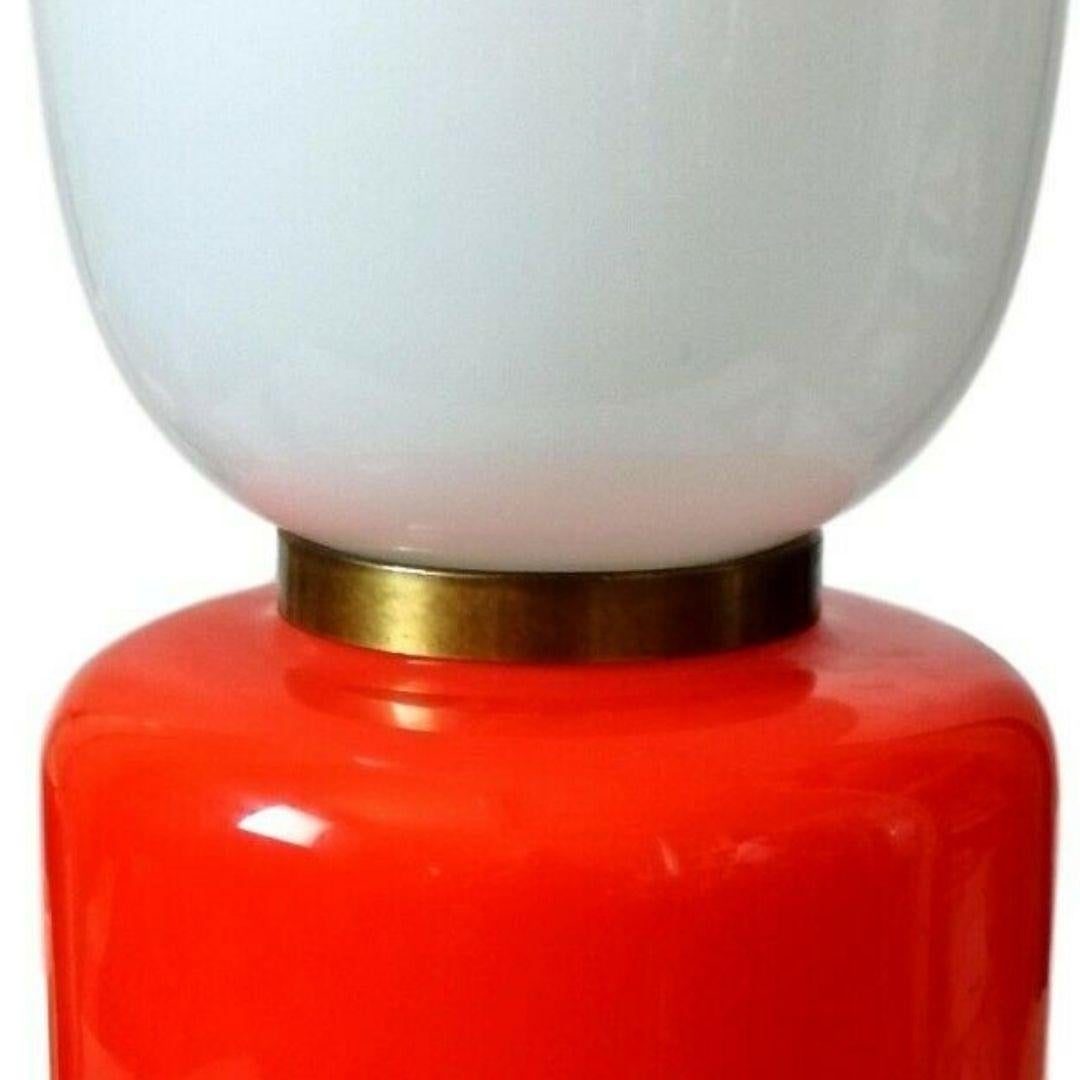 Lampe de bureau en verre de Murano soufflé de la manufacture Mazzega, années 1960 Bon état - En vente à taranto, IT