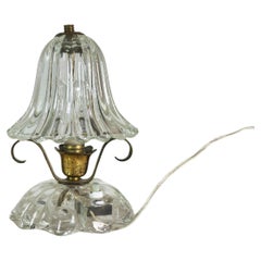  Table Lamp Murano Glass Brass Barovier&Toso Midcentury Italian Design 1940s