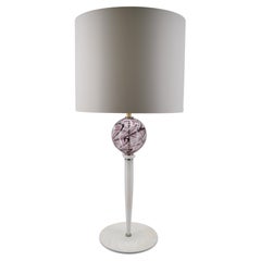 Table Lamp Murano Glass, Burano Amethyst