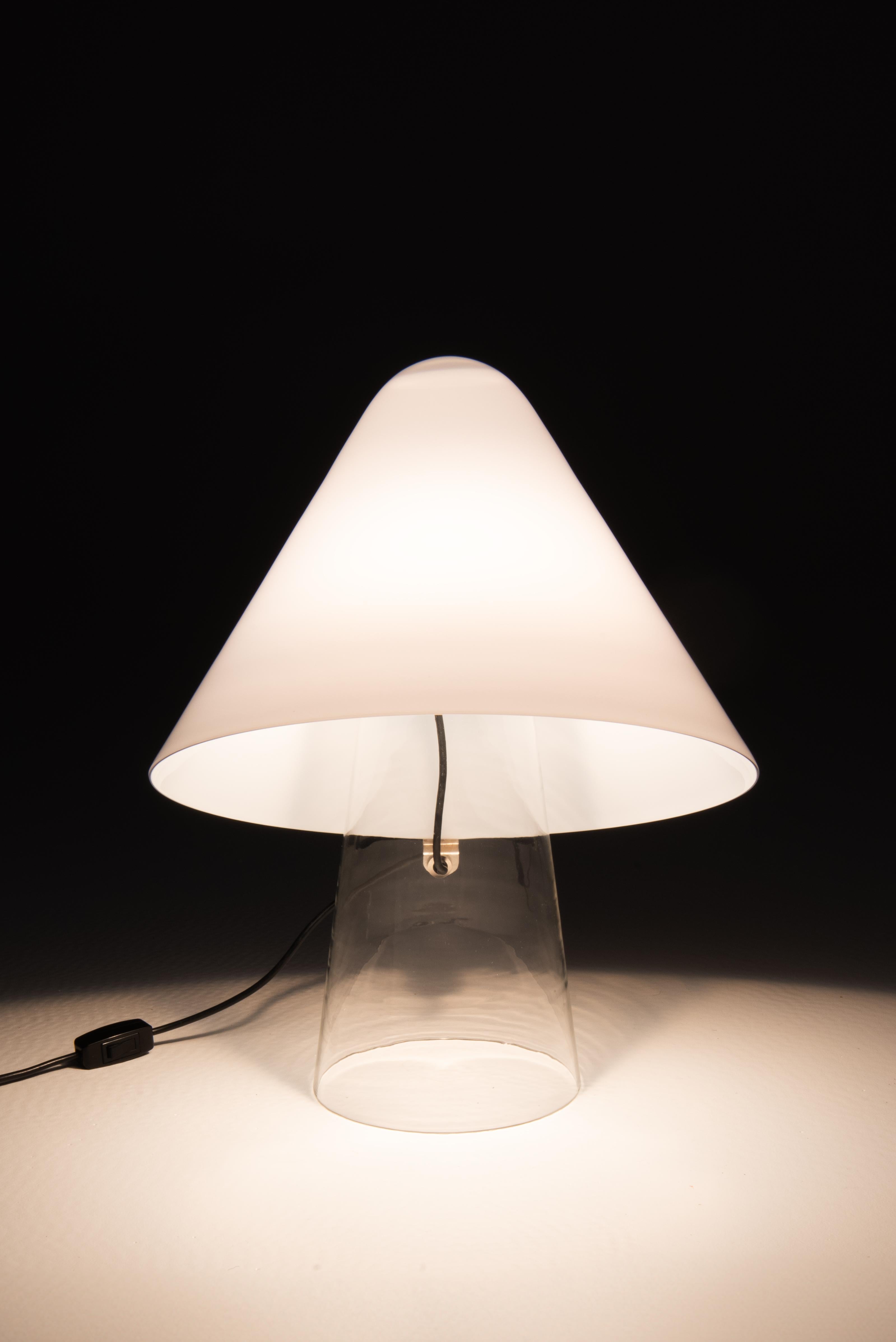 Lámpara de mesa - Cristal de Murano -Mazzega - Mauro Marzello en venta 4