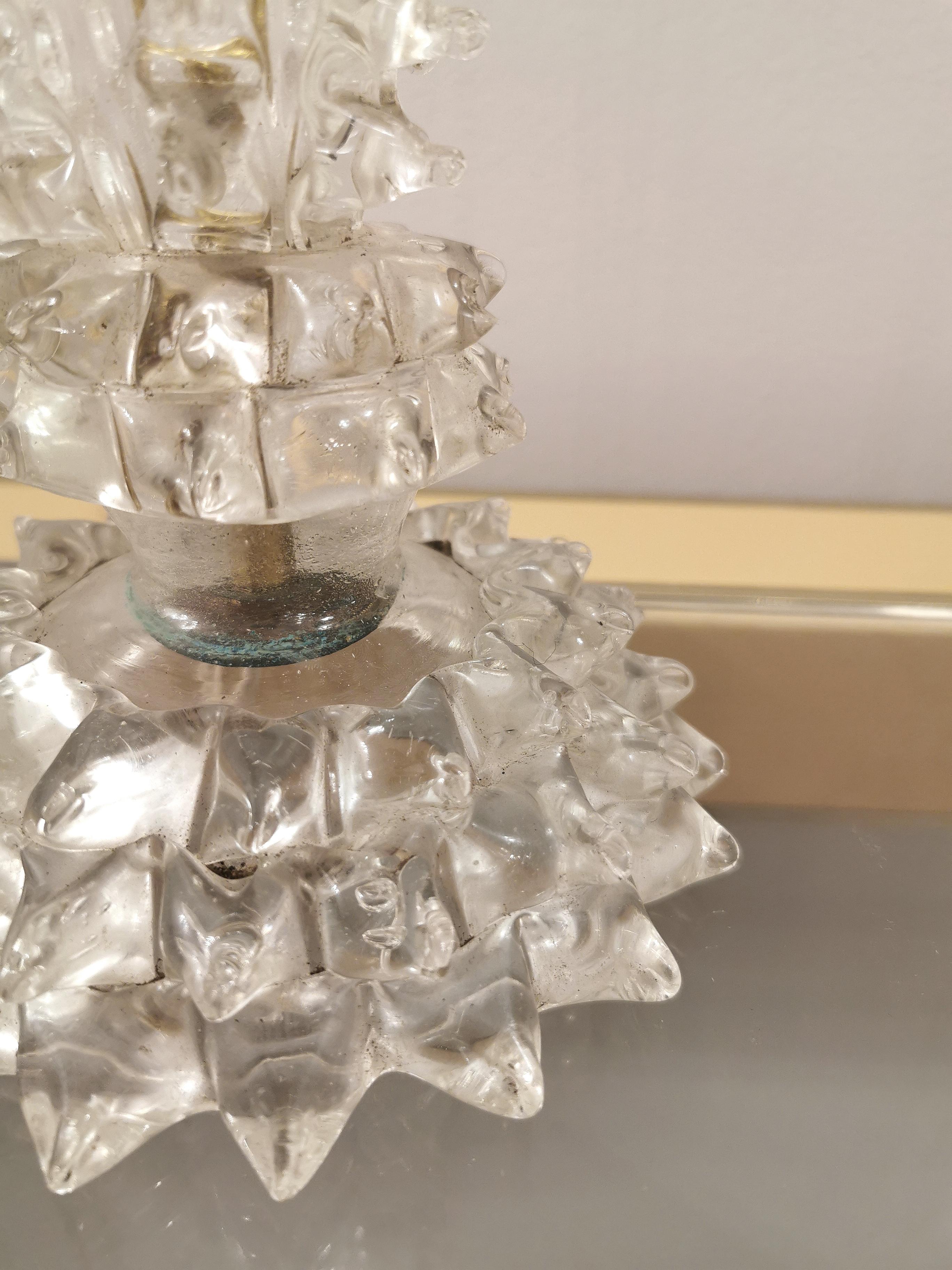 Italian Table Lamp Murano Glass 