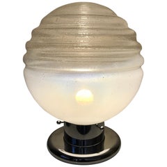 Table Lamp Murano Mazzega Glass, 1970s