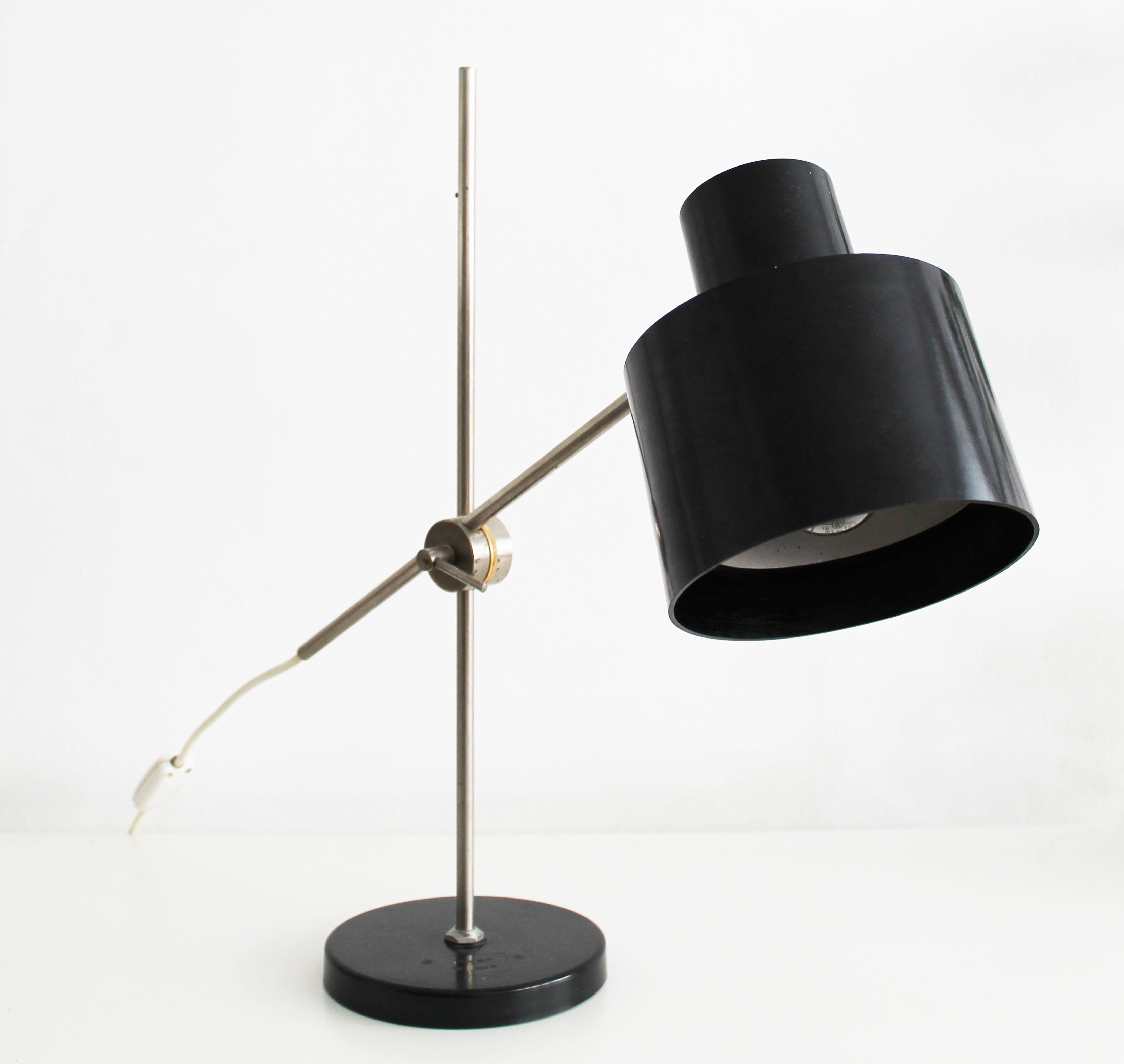 Mid-Century Modern Table Lamp nicknamed  “Commissar” by Jan Suchan For Sale