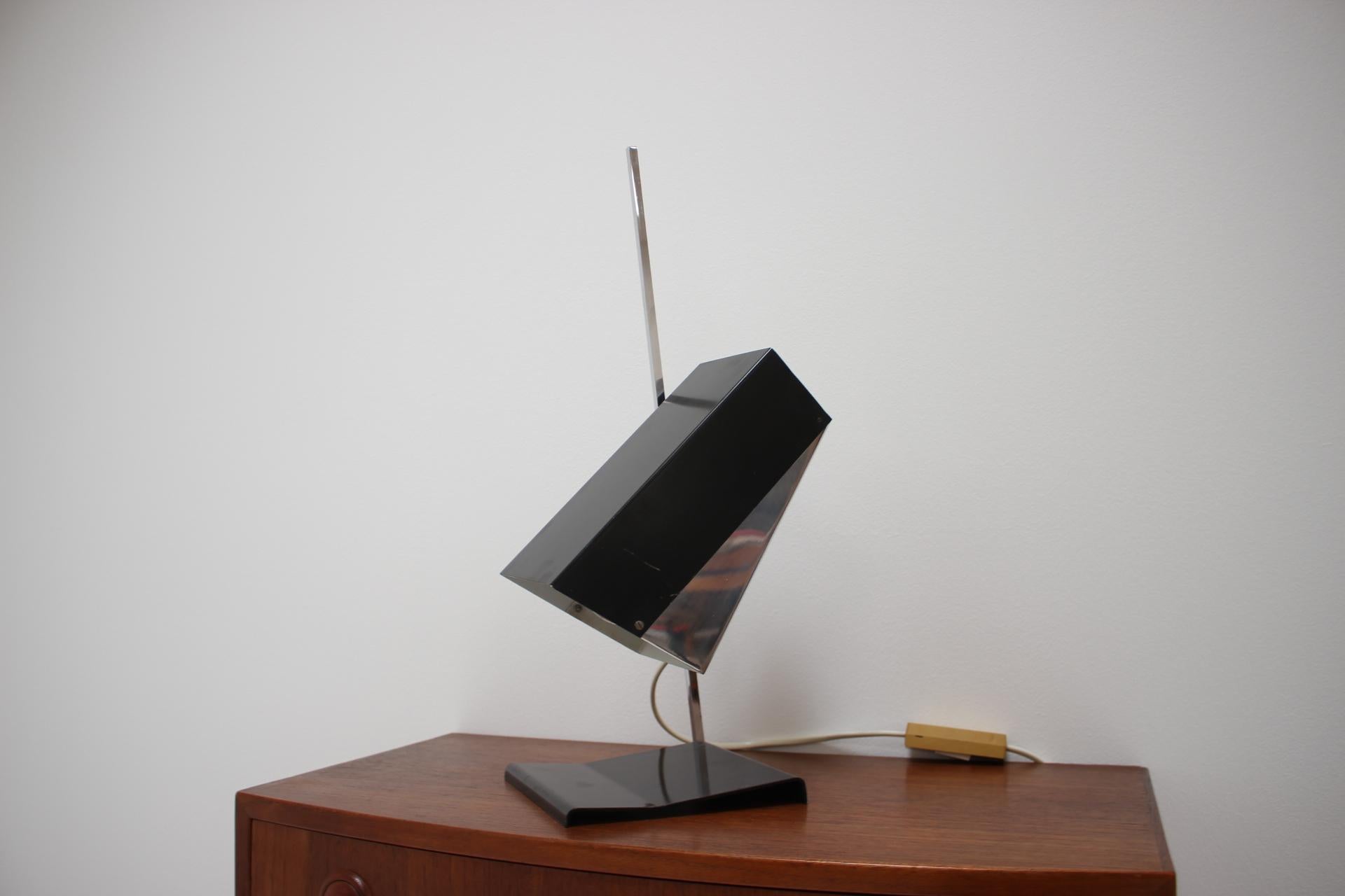 Metal Table Lamp No. 0518 by Josef Hurka for Napako, 1960s For Sale