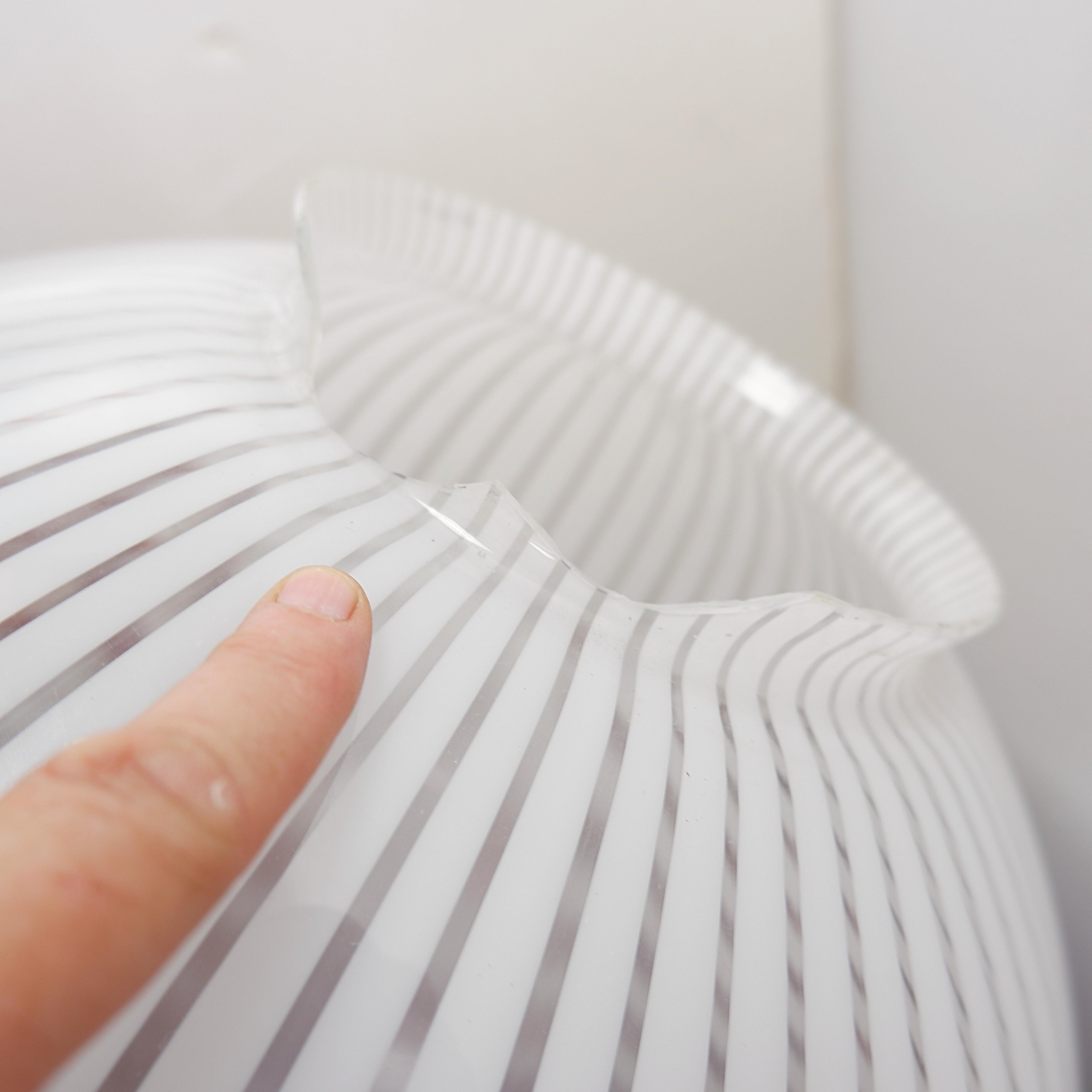 Table lamp of the Tessuti series for Venini, Murano 1960s - Ø 40cm For Sale 8