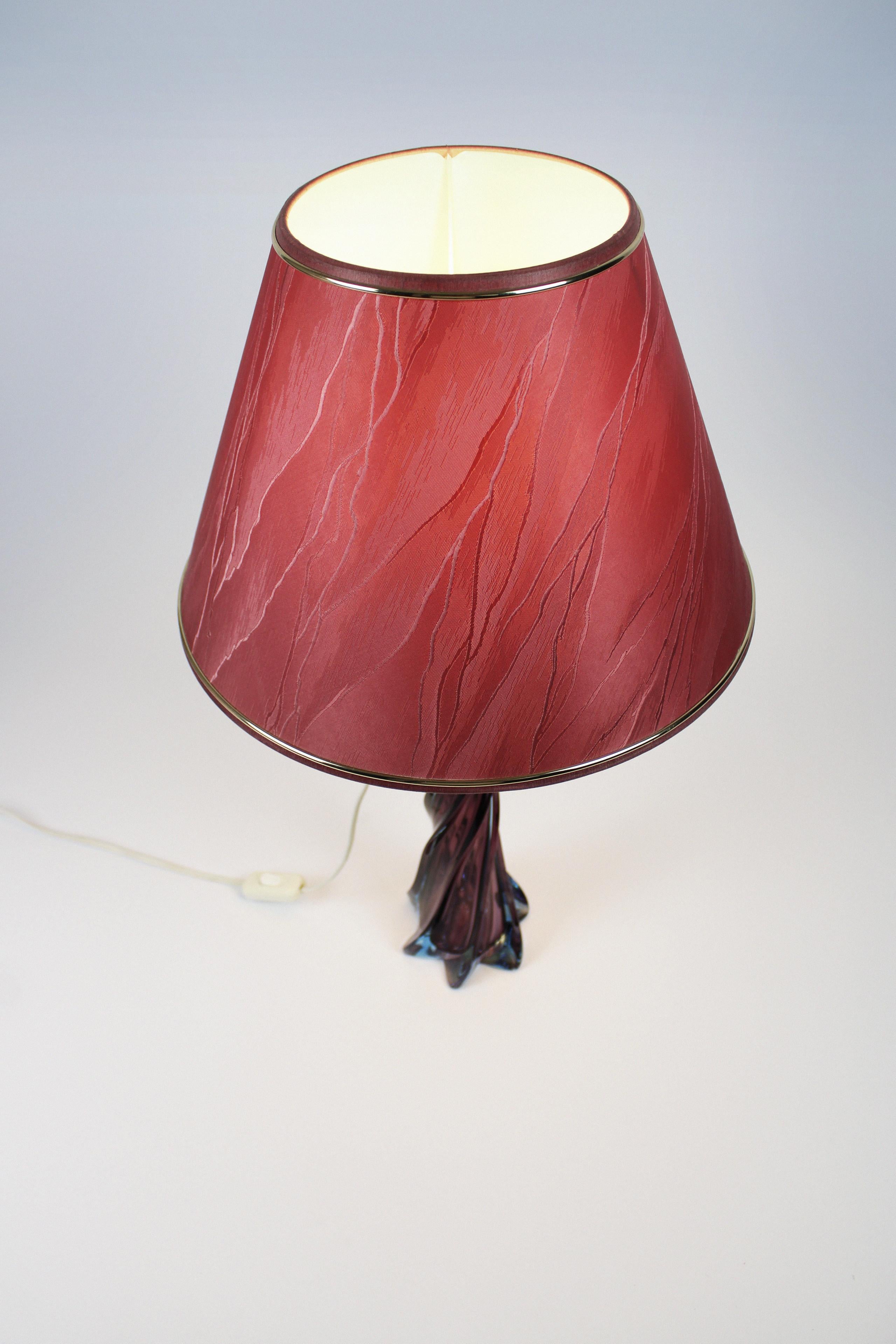Lampe de table Grappe organique Artistica Murano CCC Verre Sommerso Italie 20ème siècle en vente 1