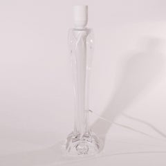 Table Lamp Paul Kedelv Flygsfors White, Clear Crystal, Sweden
