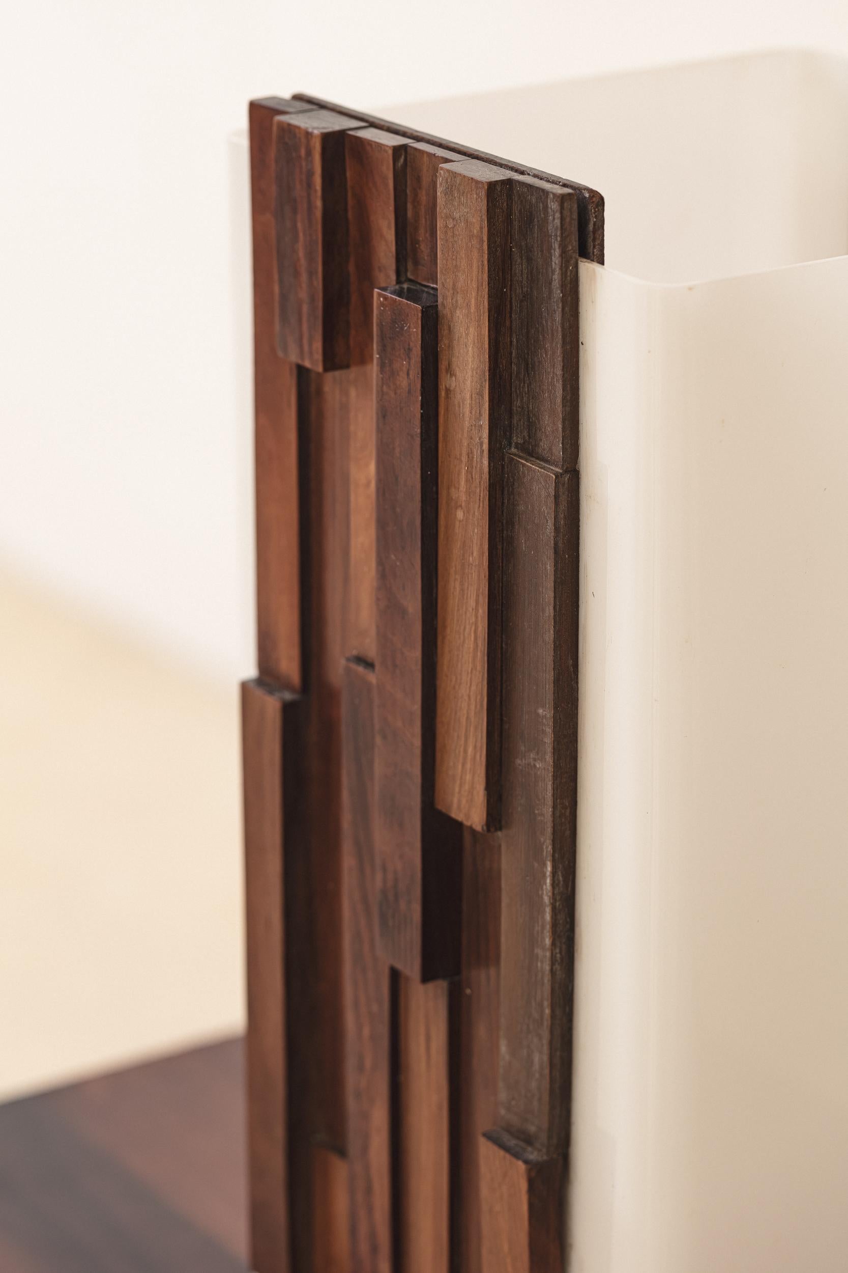 Late 20th Century Mid-Century Modern Table Lamp by Percival Lafer, 1970's For Sale