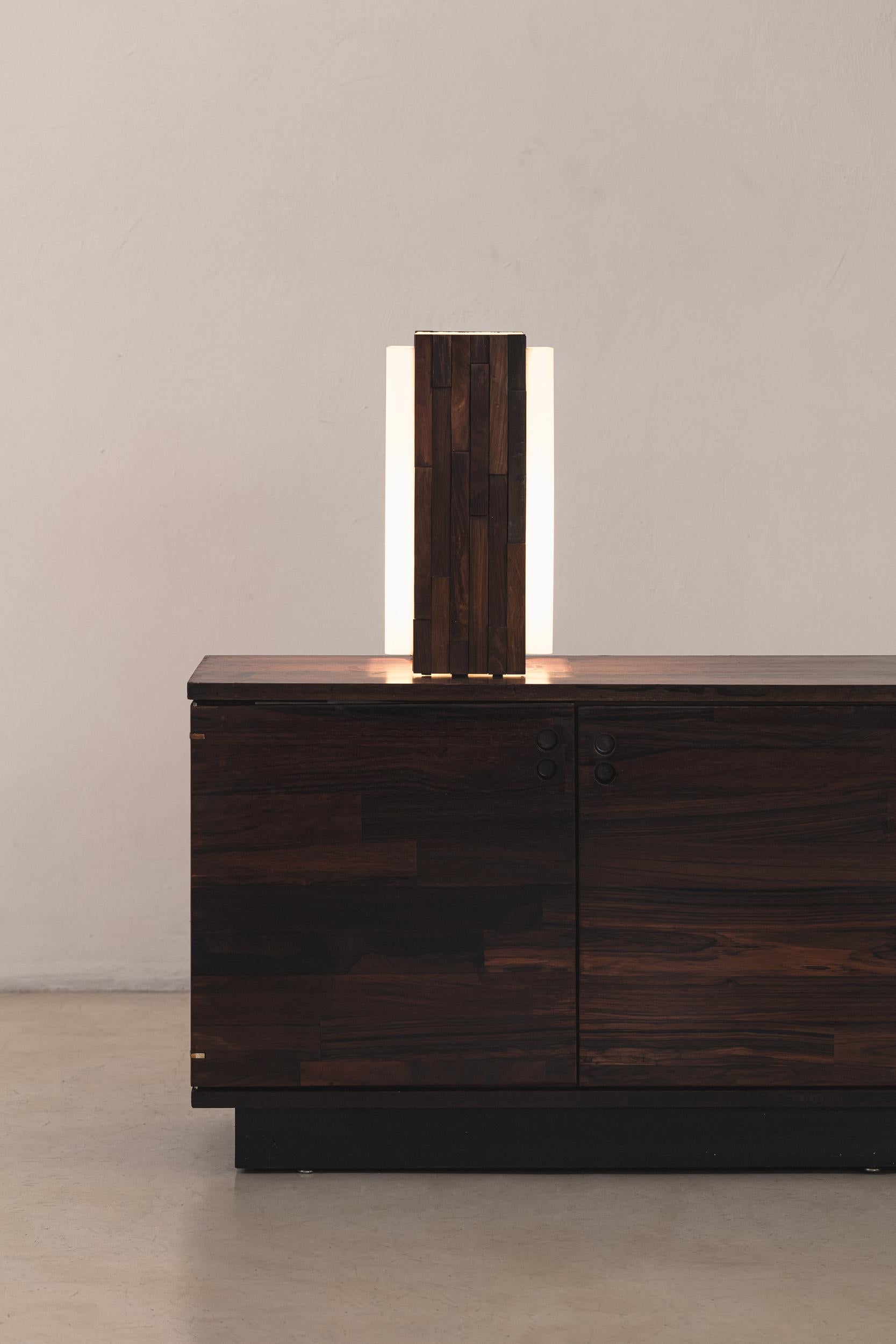 Mid-Century Modern Table Lamp by Percival Lafer, 1970's For Sale 1