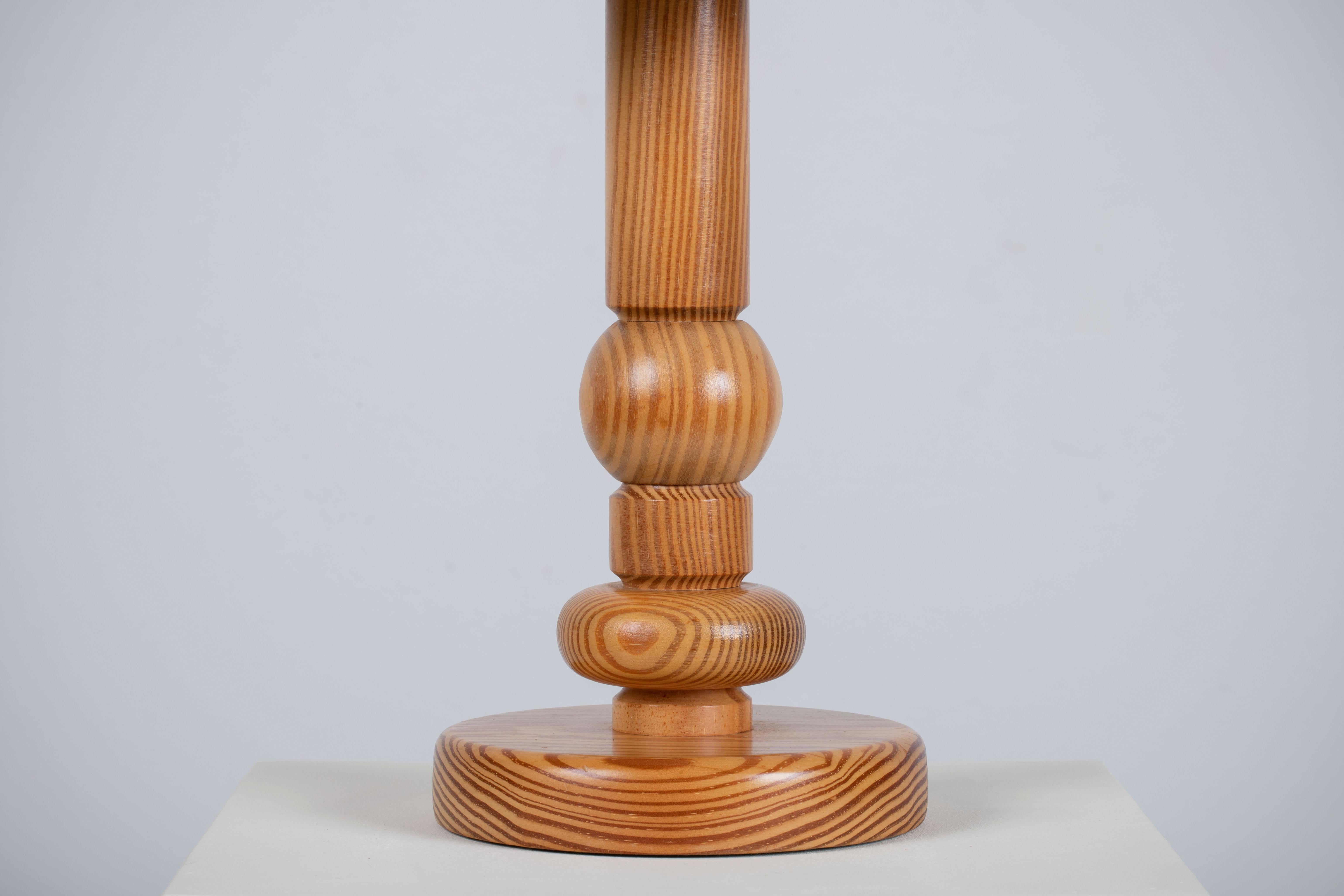Late 20th Century Table Lamp, Pine, Sweden, 1970