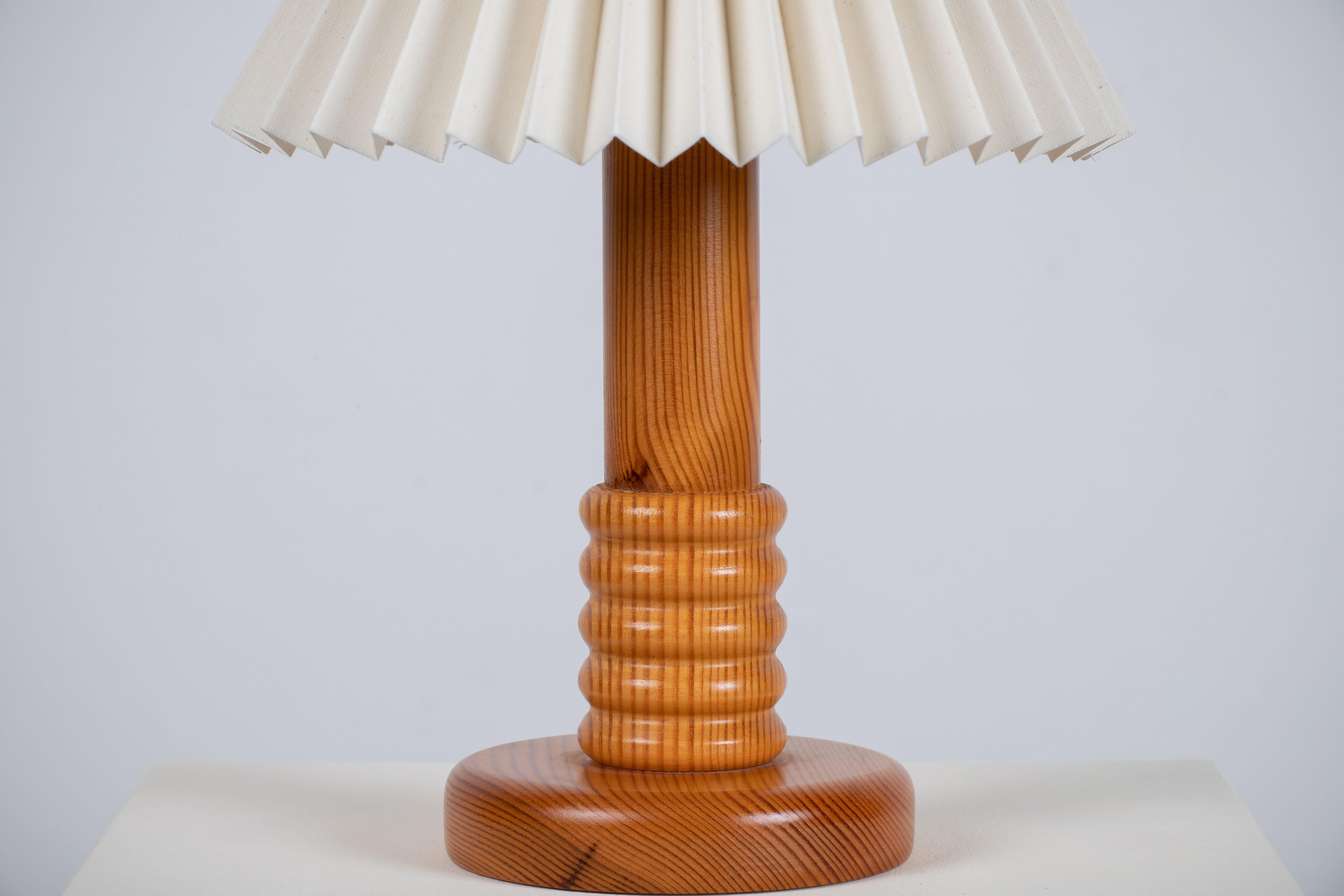 Late 20th Century Table Lamp, Pine, Sweden, 1970