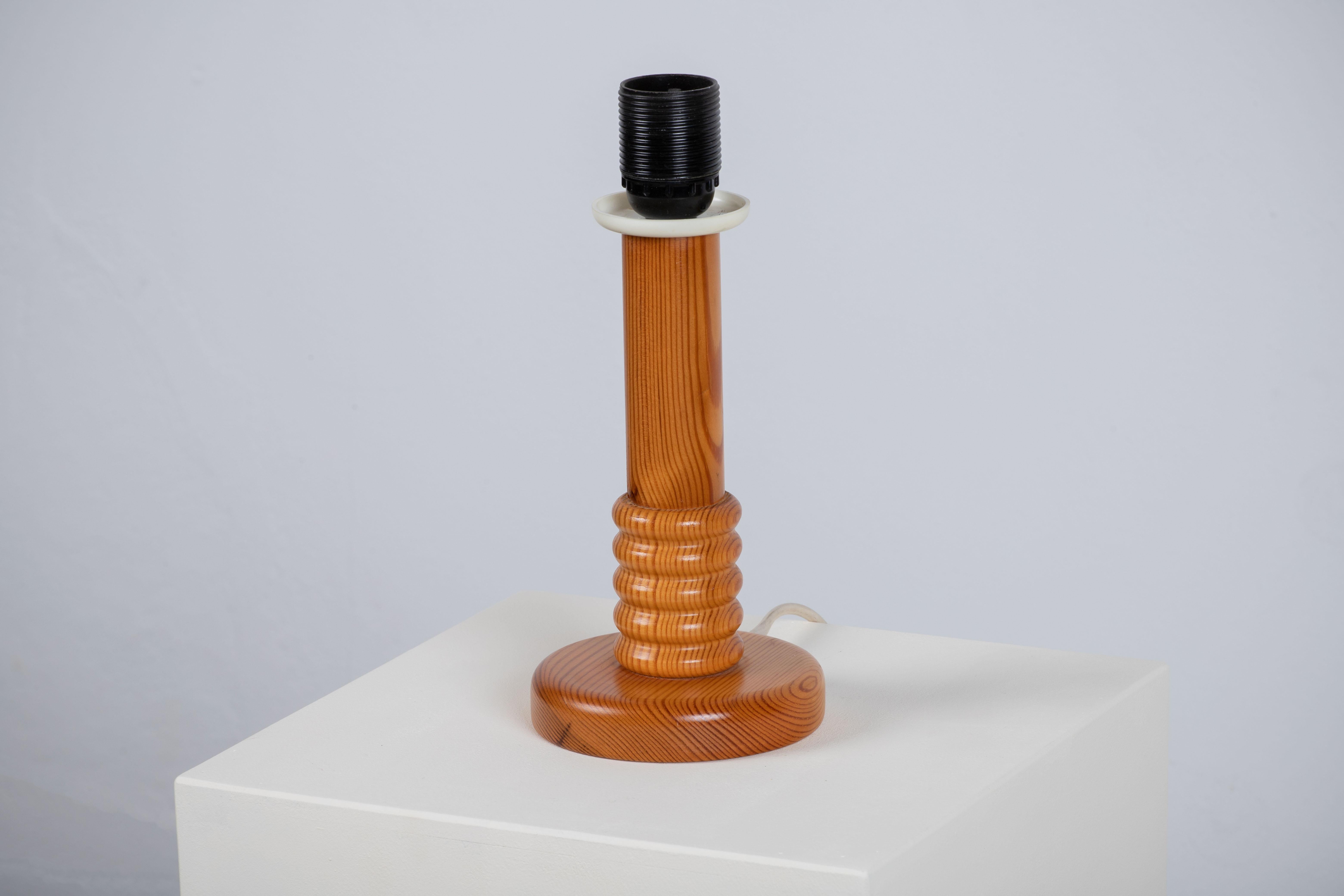 Table Lamp, Pine, Sweden, 1970 2