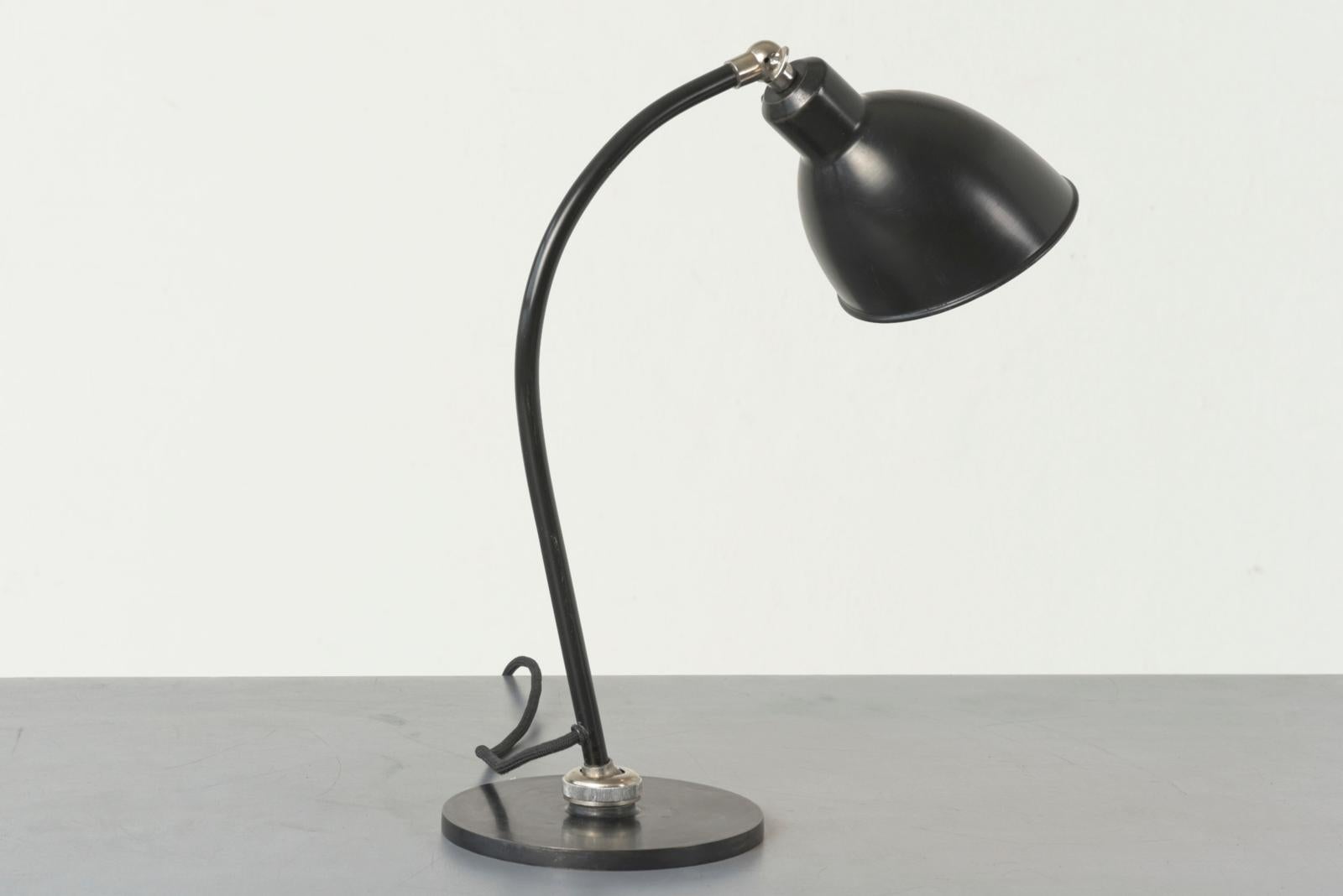 Metal Table Lamp Polo-Populär by Christian Dell for Bünte + Remmler, Germany - 1930 For Sale