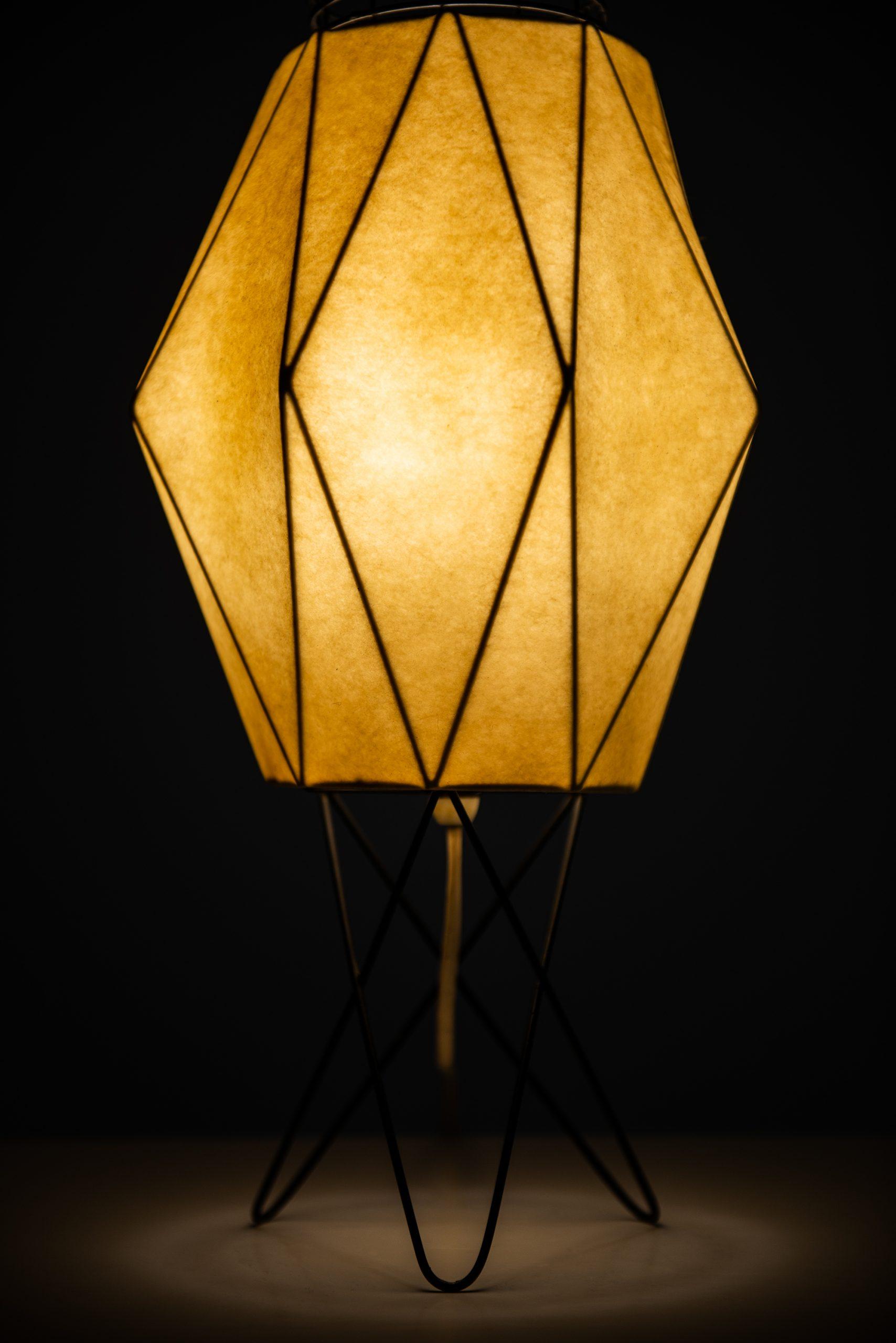 Metal Table Lamp Probably Produced in Sweden For Sale
