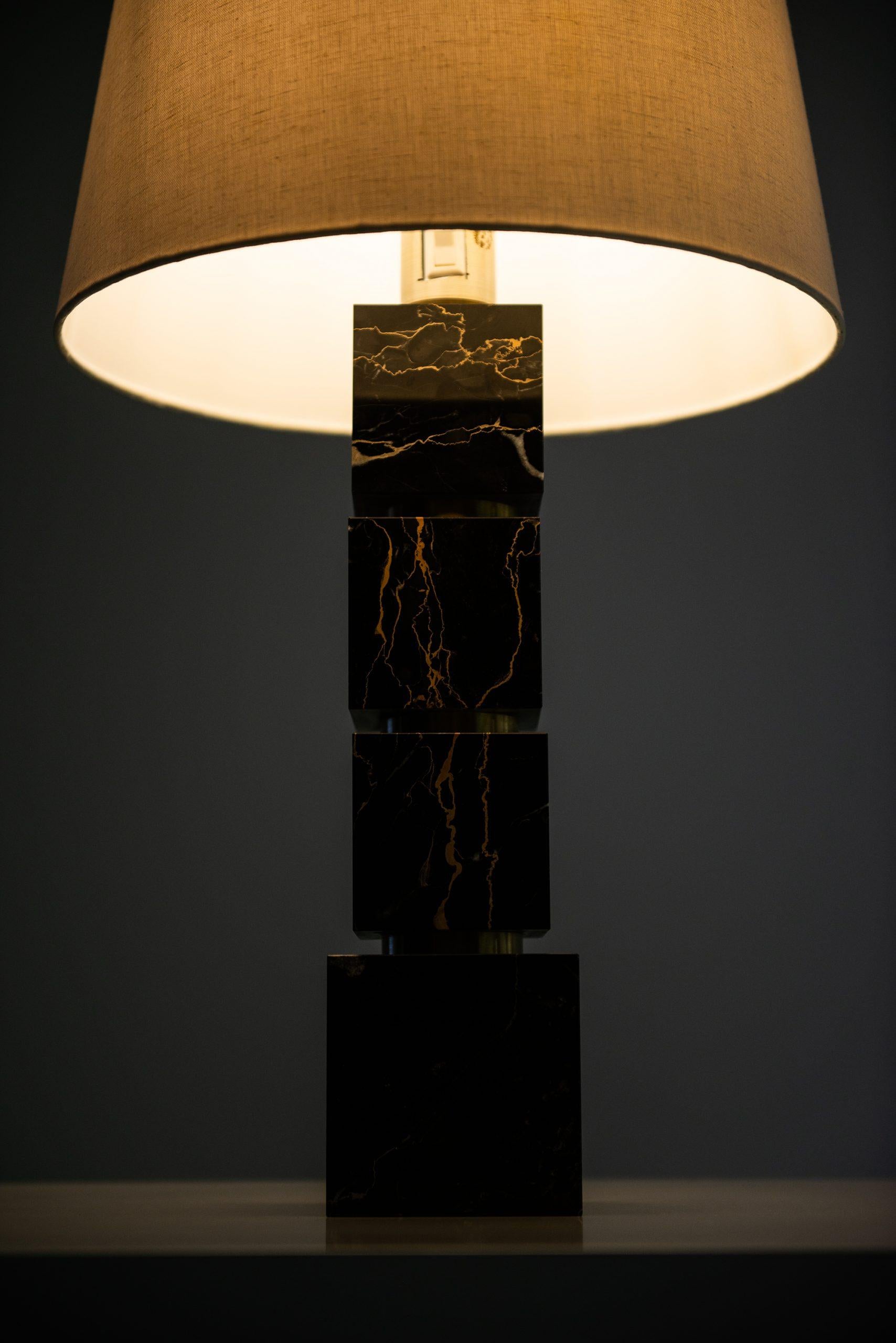 Brass Table Lamp Produced by AB Stilarmatur in Sweden For Sale