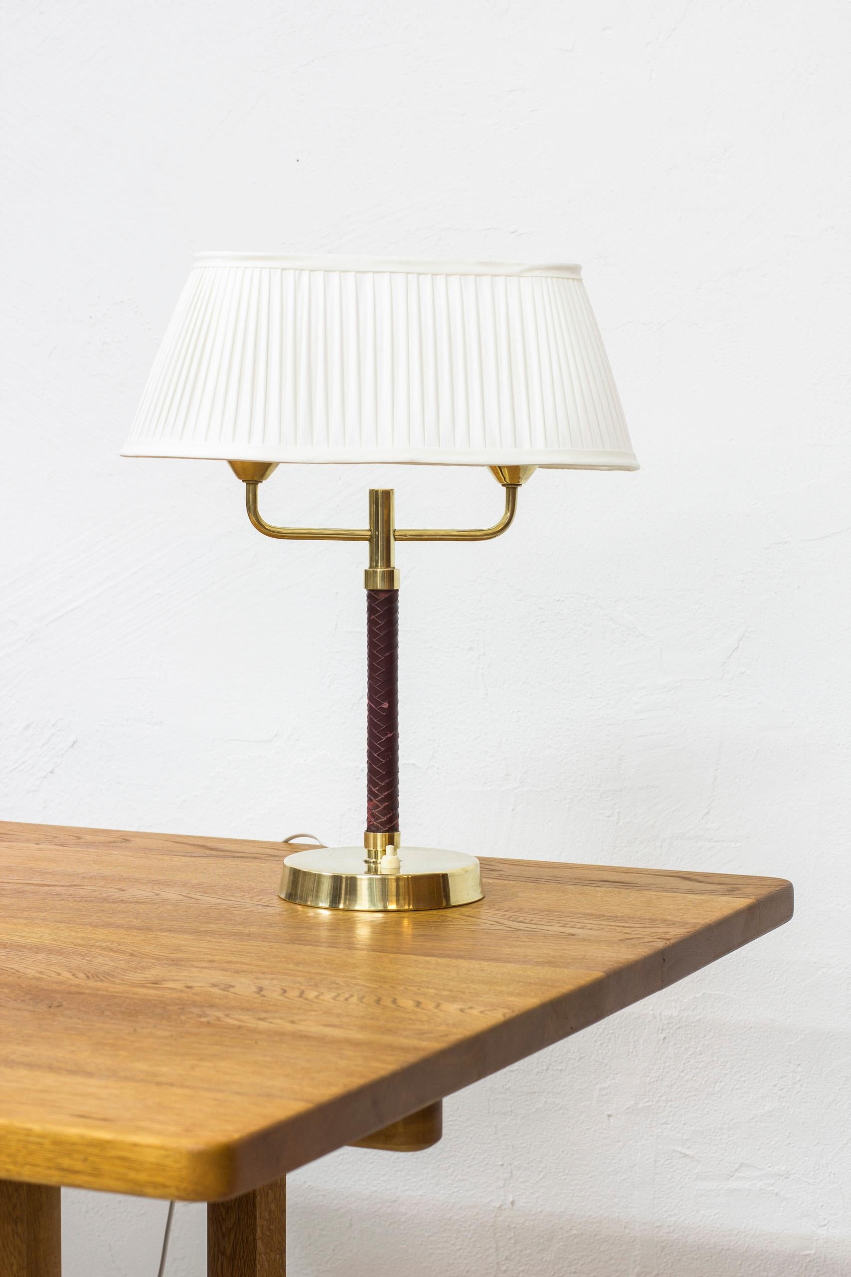 Scandinavian Modern Table Lamp Produced by Karlskrona Lampfabrik in Sweden, 1940s-1950s