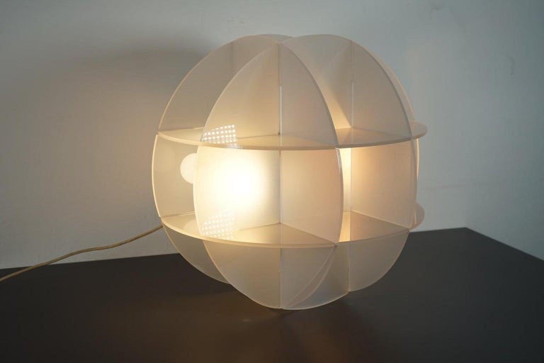 Mid-20th Century Table Lamp Quasar Model by Gianfranco Fini for Edition New Lamp, Italy For Sale