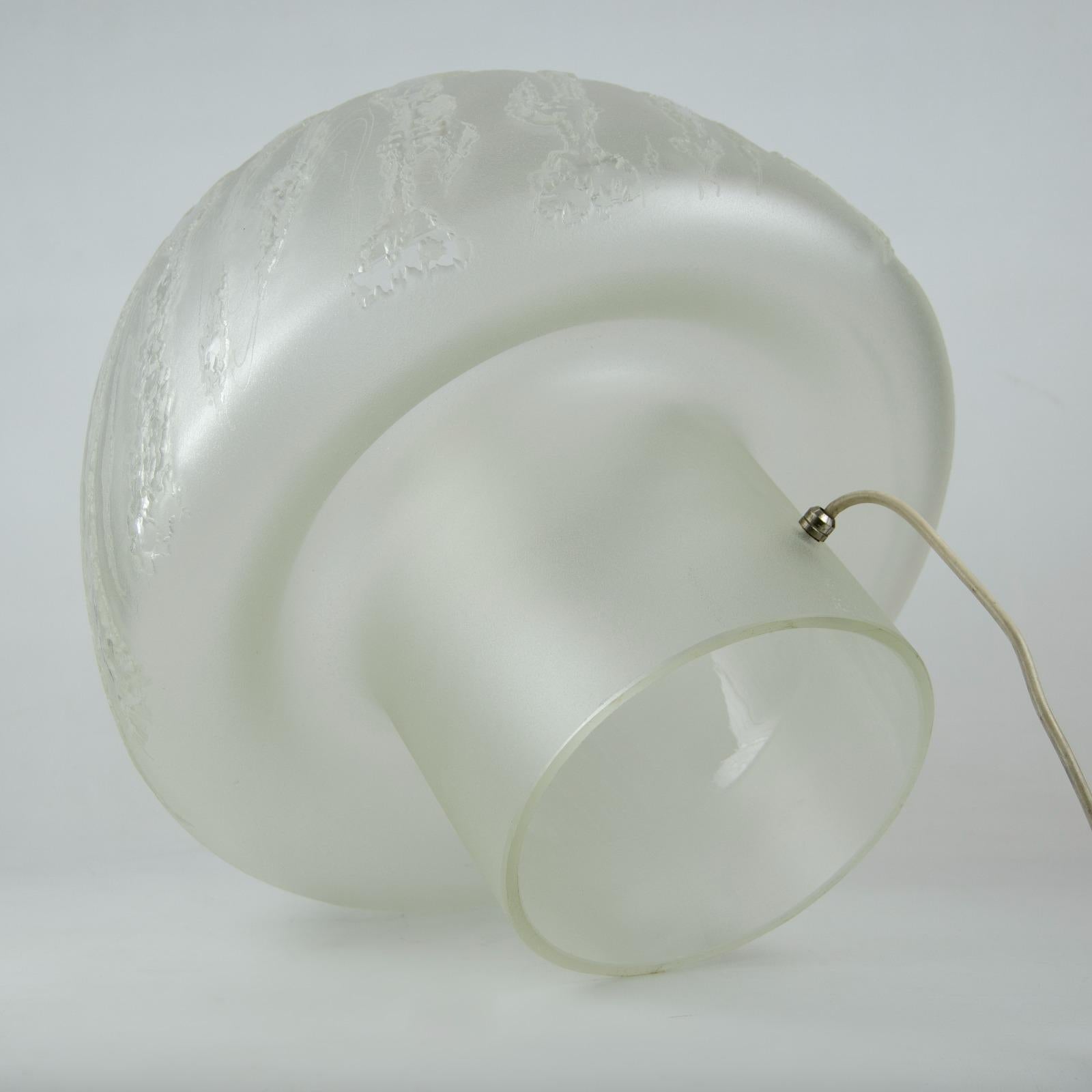 Lámpara de mesa, Querandi Artistic Glass, de los años 50 Moderno de mediados de siglo