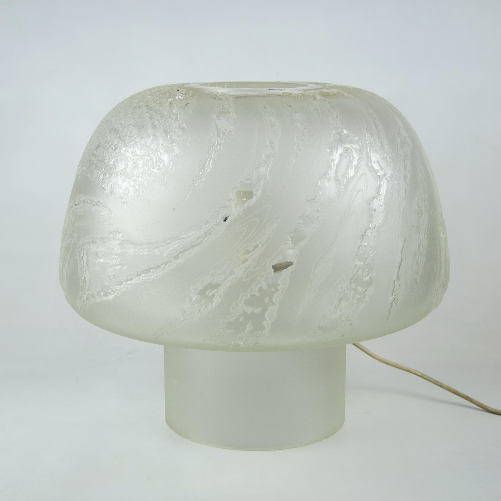 Lámpara de mesa, Querandi Artistic Glass, de los años 50 Argentino