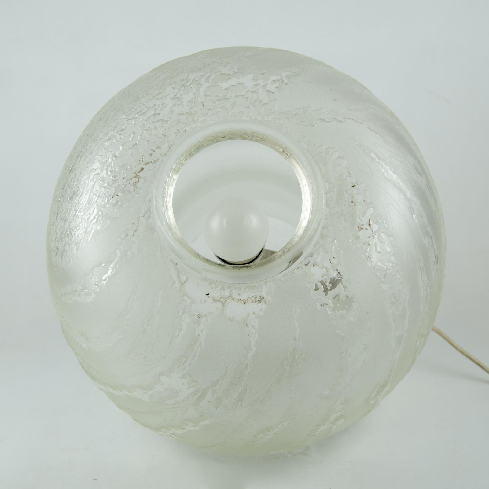 Lámpara de mesa, Querandi Artistic Glass, de los años 50 Vidrio artístico