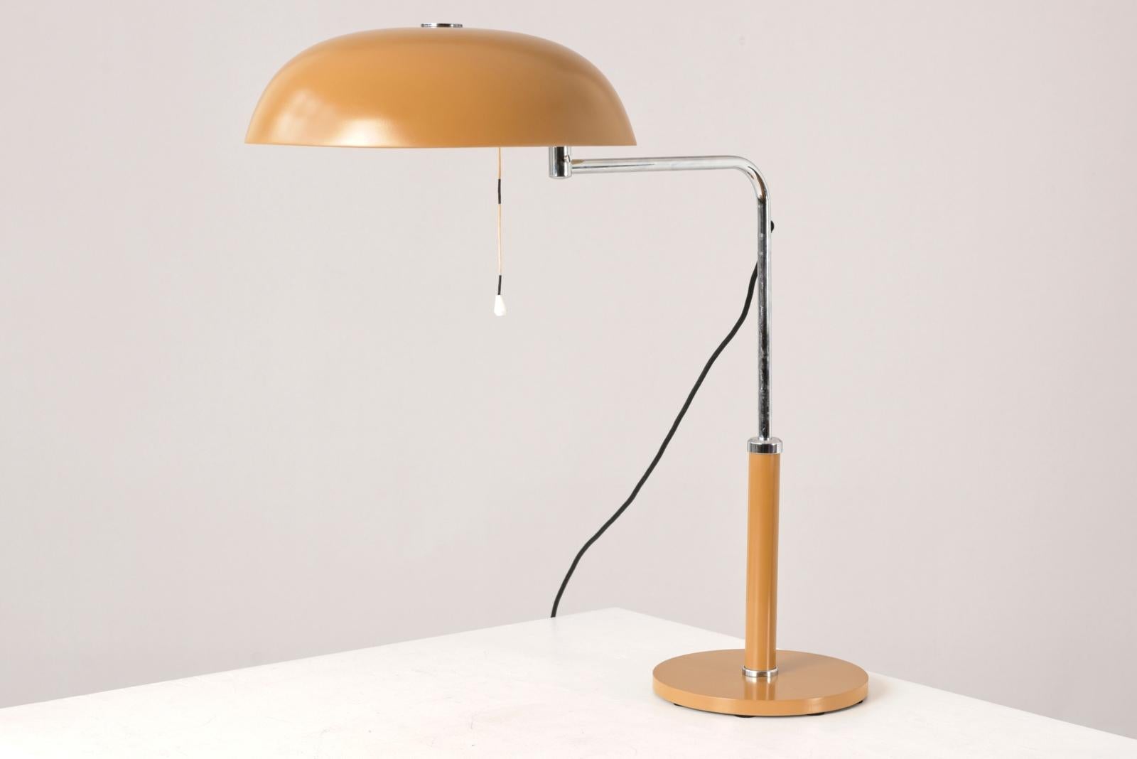 Metal Table Lamp Quick 1500 by Alfred Müller for Amba, Switzerland - 1959 For Sale