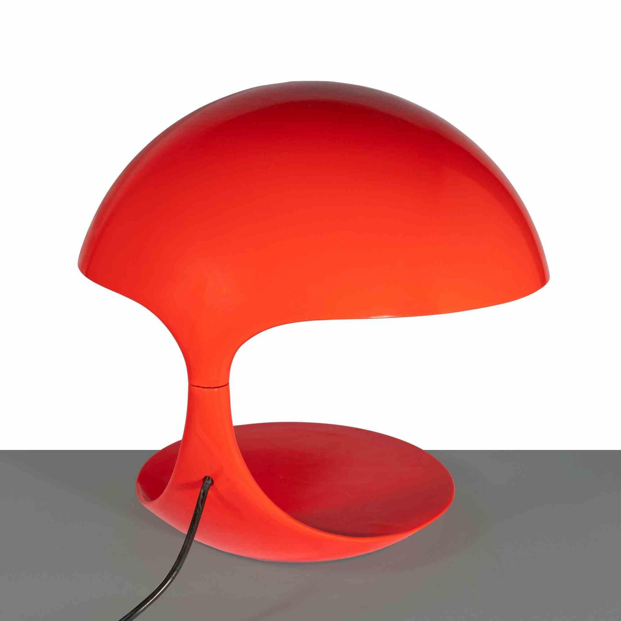 italien Lampe de bureau rouge « Red Cobra » d'Elio Martinelli, Italie, 1960 environ en vente
