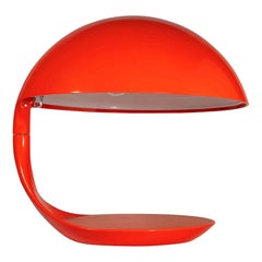 Lámpara de mesa "Cobra Roja" de Elio Martinelli, Italia, 1960 ca