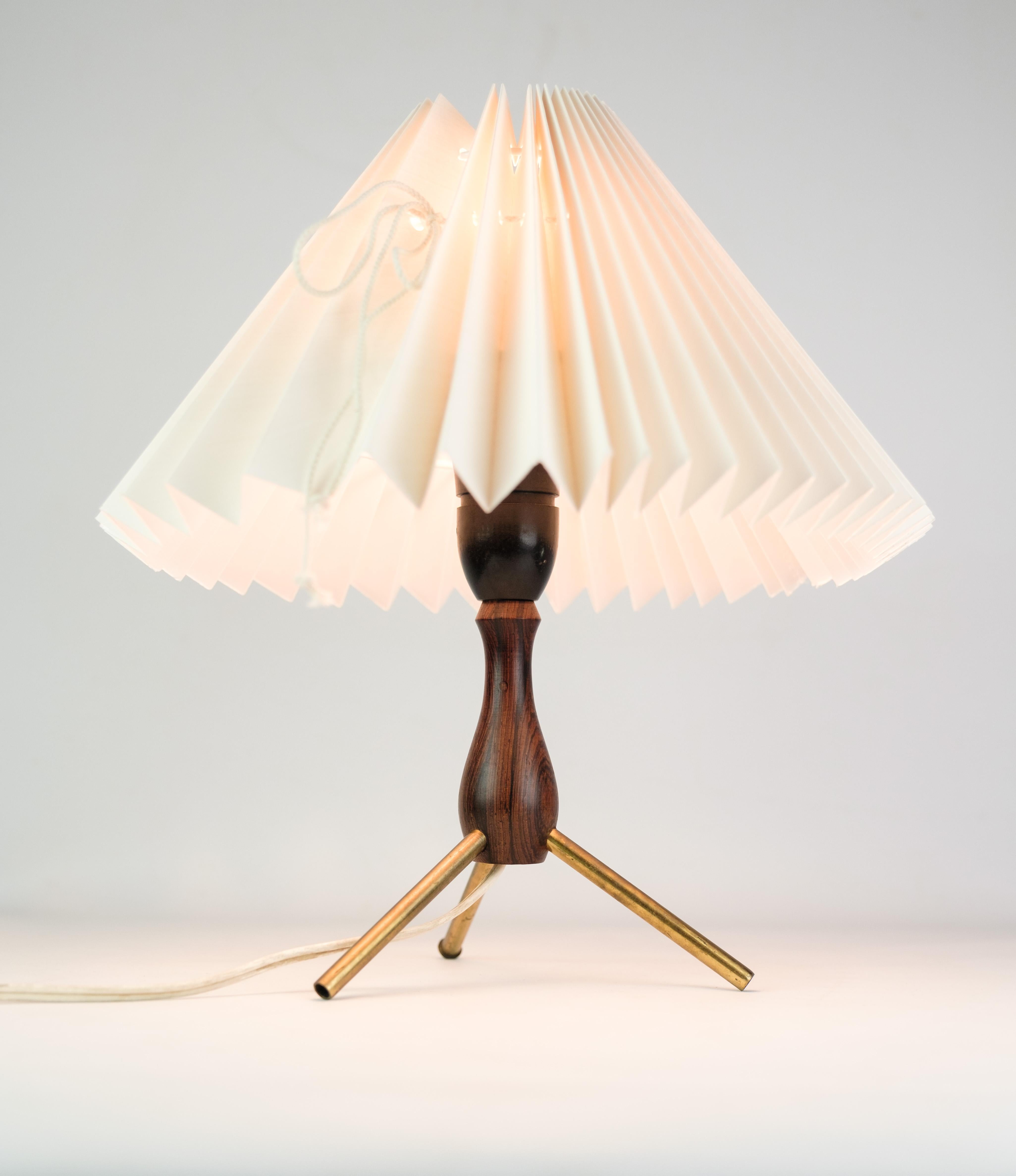 Mid-Century Modern Table Lamp, Rosewood, Danish Design, 1960