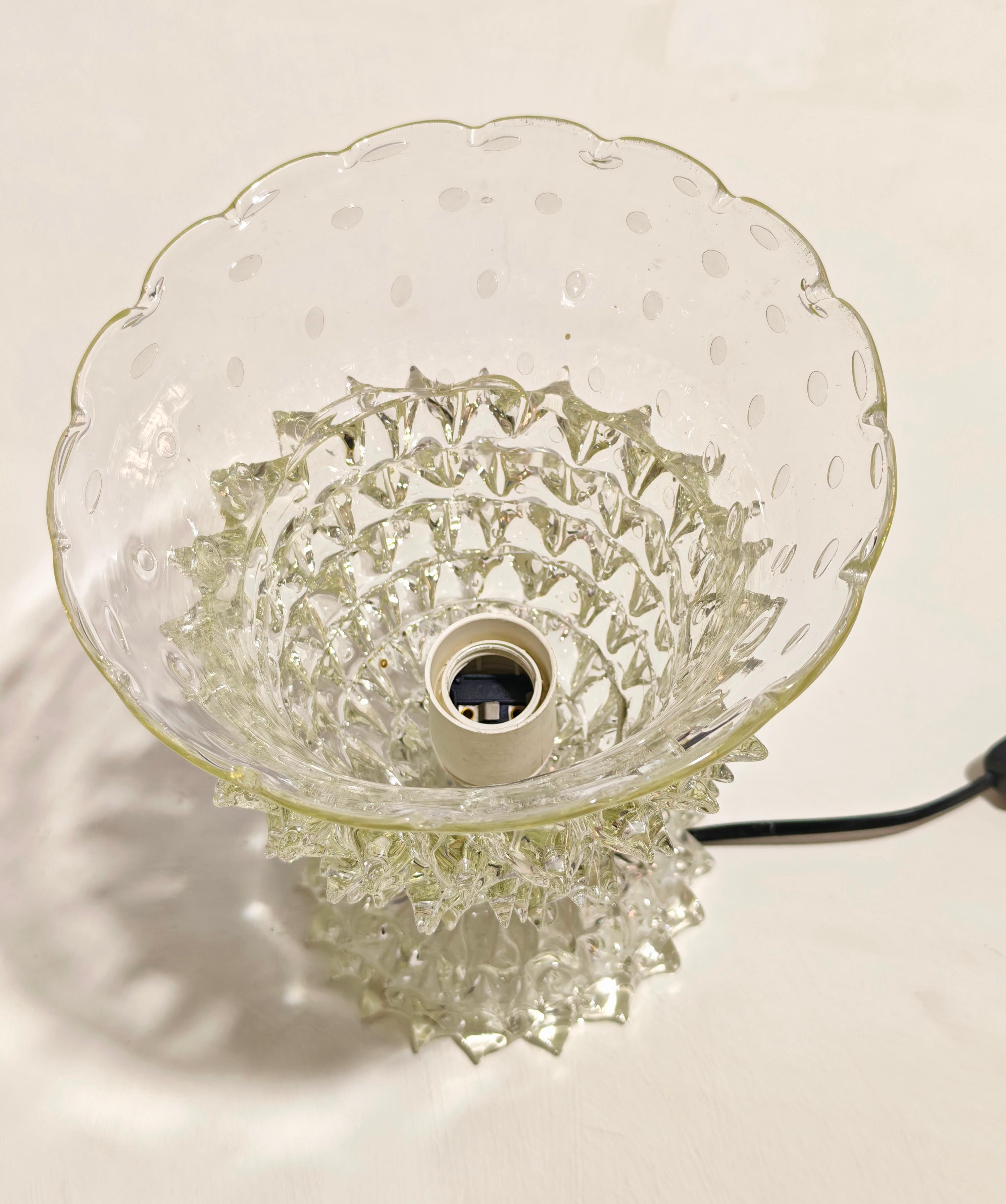 Table Lamp Rostrato and Bullicante Glass Mid-Century Production Italy 1950/60 im Angebot 3