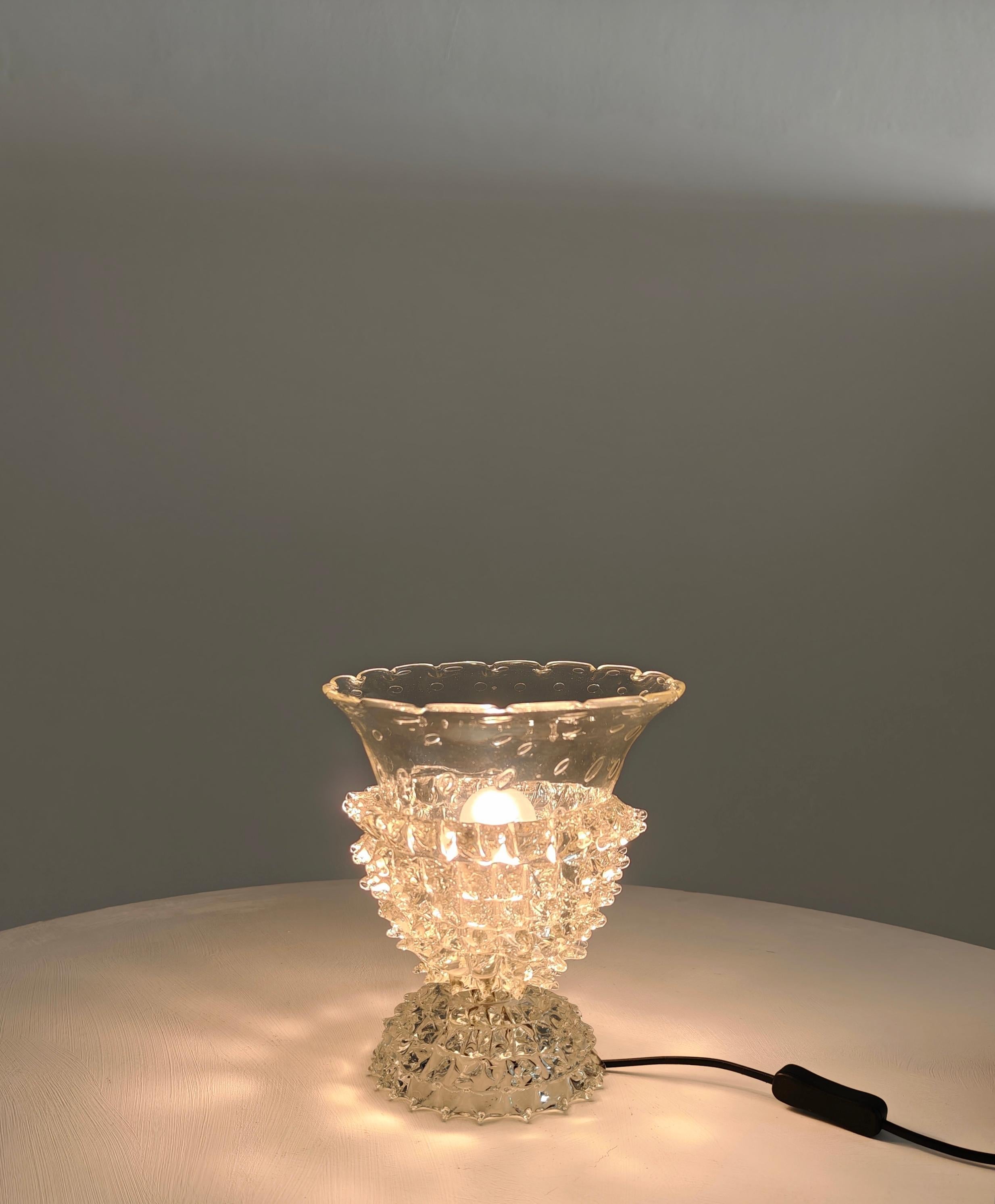 Table Lamp Rostrato and Bullicante Glass Mid-Century Production Italy 1950/60 (Moderne der Mitte des Jahrhunderts) im Angebot