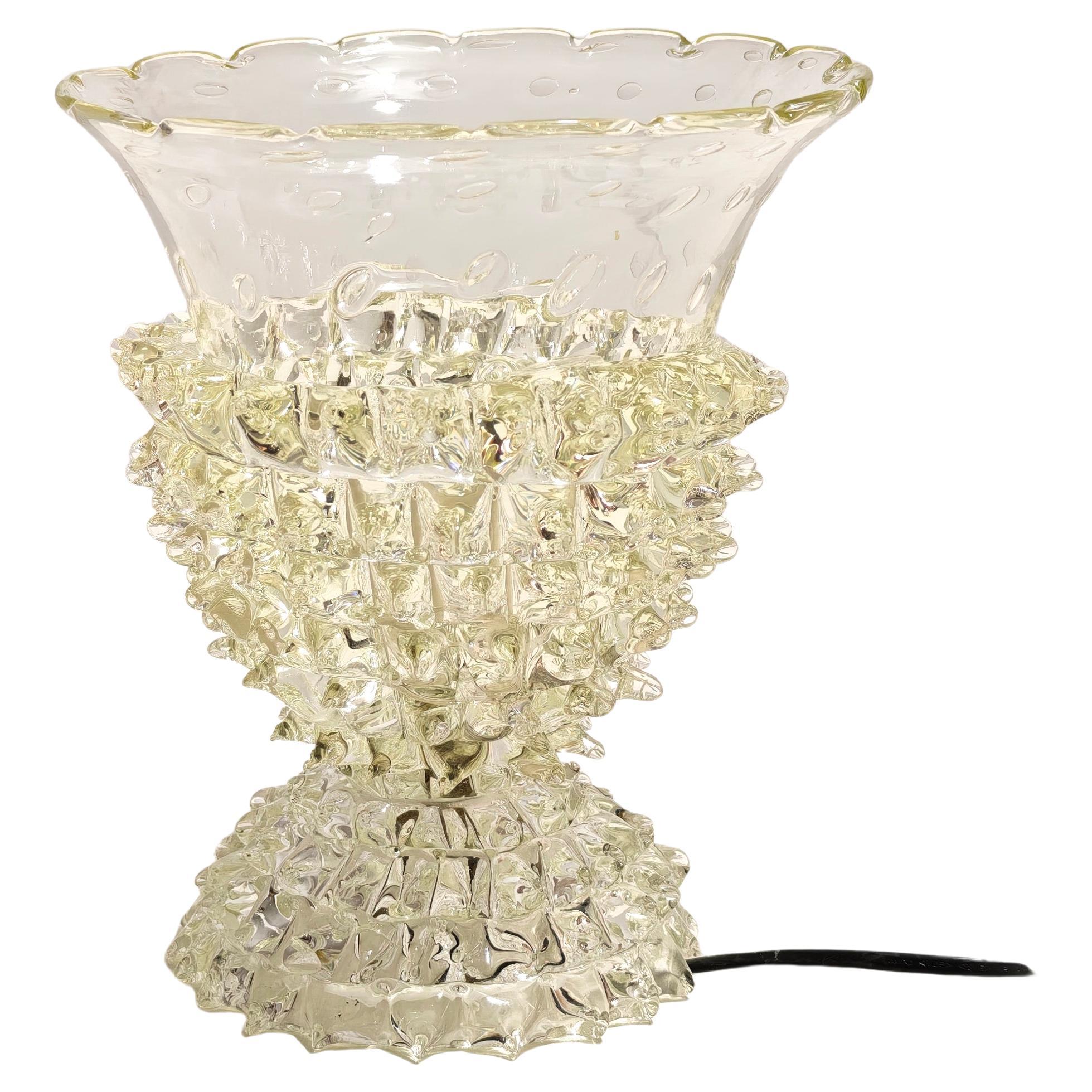 Table Lamp Rostrato and Bullicante Glass Mid-Century Production Italy 1950/60 im Angebot