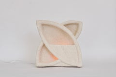 Table Lamp Sculptural Hand Carved Limestone by Artist Albert Tormos