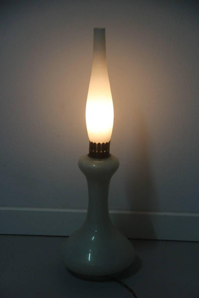 Mid-Century Modern Lampe de bureau Seguso Design italien moderne mi-siècle moderne en verre de Murano or en vente