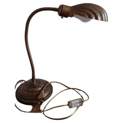 Lampe de table Shell  Bronze Italie Mid Century Moderm