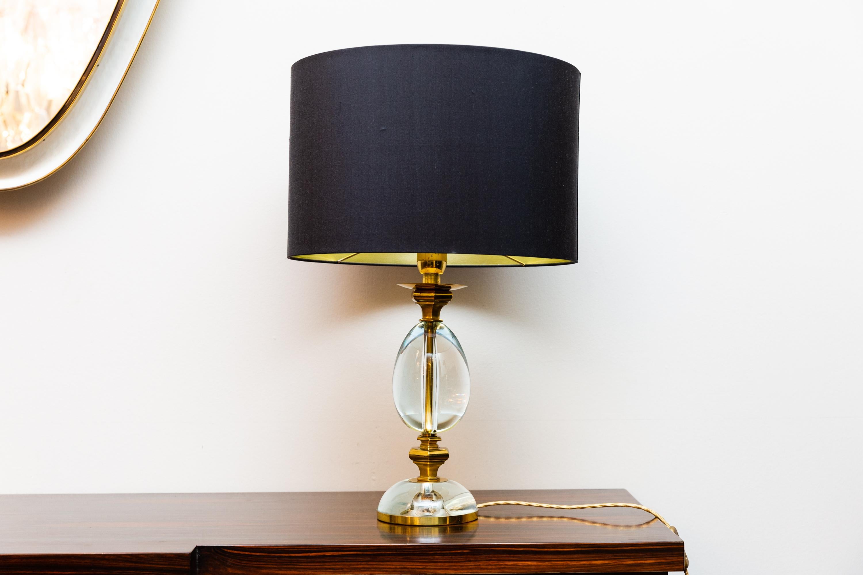 Italian Table Lamp Signed by Gabriella Crespi, Italy, circa 1970 For Sale