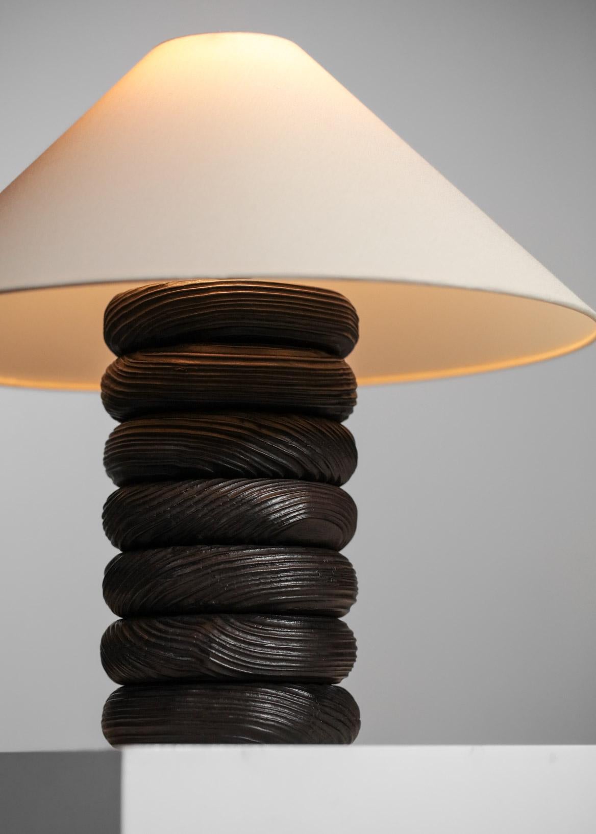 solid wood table lamp