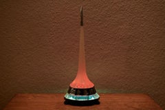 Table Lamp Souvenir Soviet Space Rocket, 1960s USSR