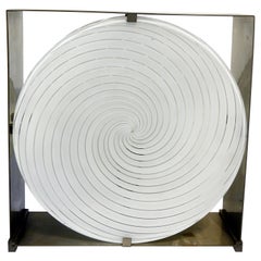 Lampada da tavolo Spiral LT217 di Carlo Nason per Mazzega, Italia 1960