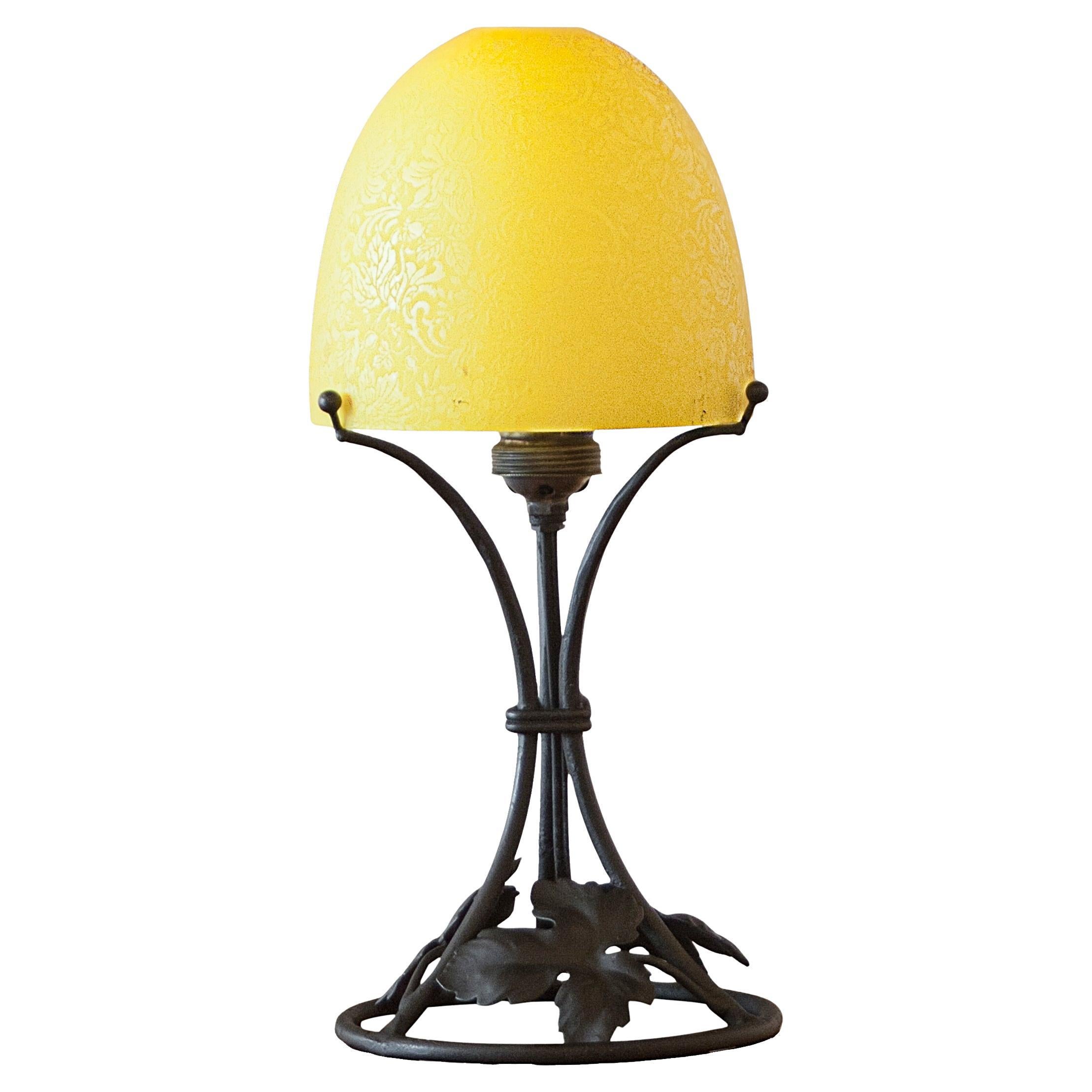 Lampada da tavolo, Stile: Jugendstil, Art Nouveau, Liberty, Anno: 1900, Francese in vendita