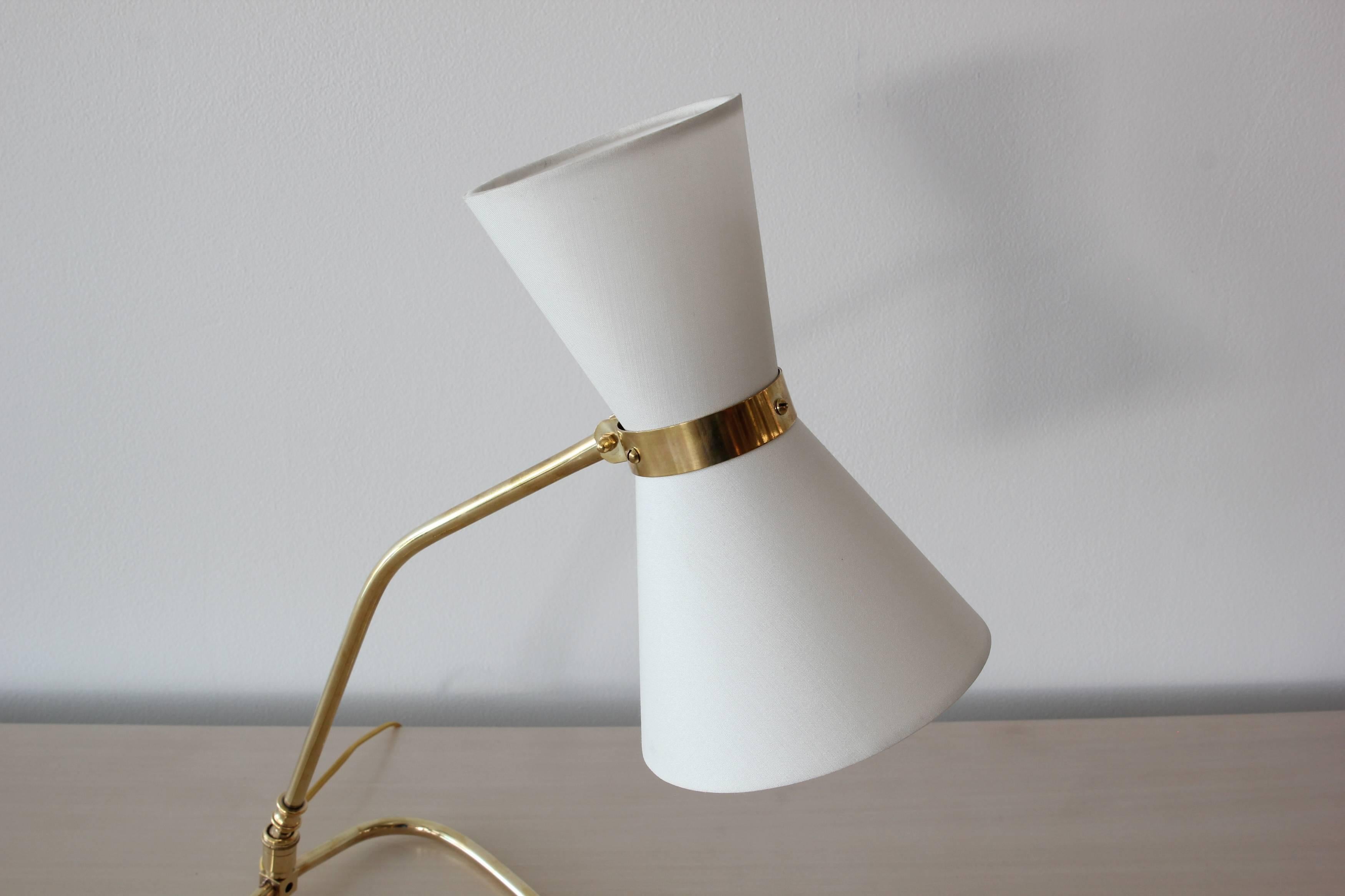 Brass Table Lamp, style of Pierre Guariche