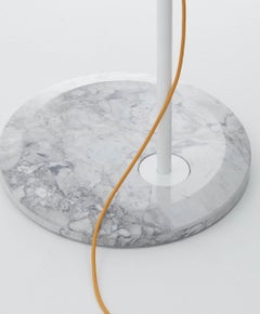 Table Lamp 'Takayama' by Man of Parts, White Metal Frame + White Marble Base