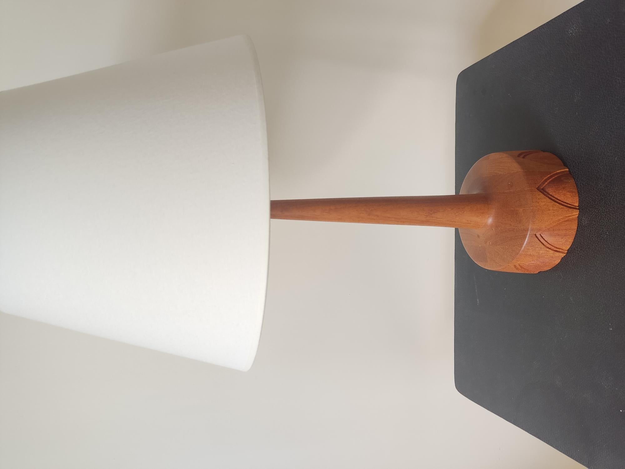Bois Lampe de table, teck, AB Stilarmatur Tranås - Suède 1960s en vente