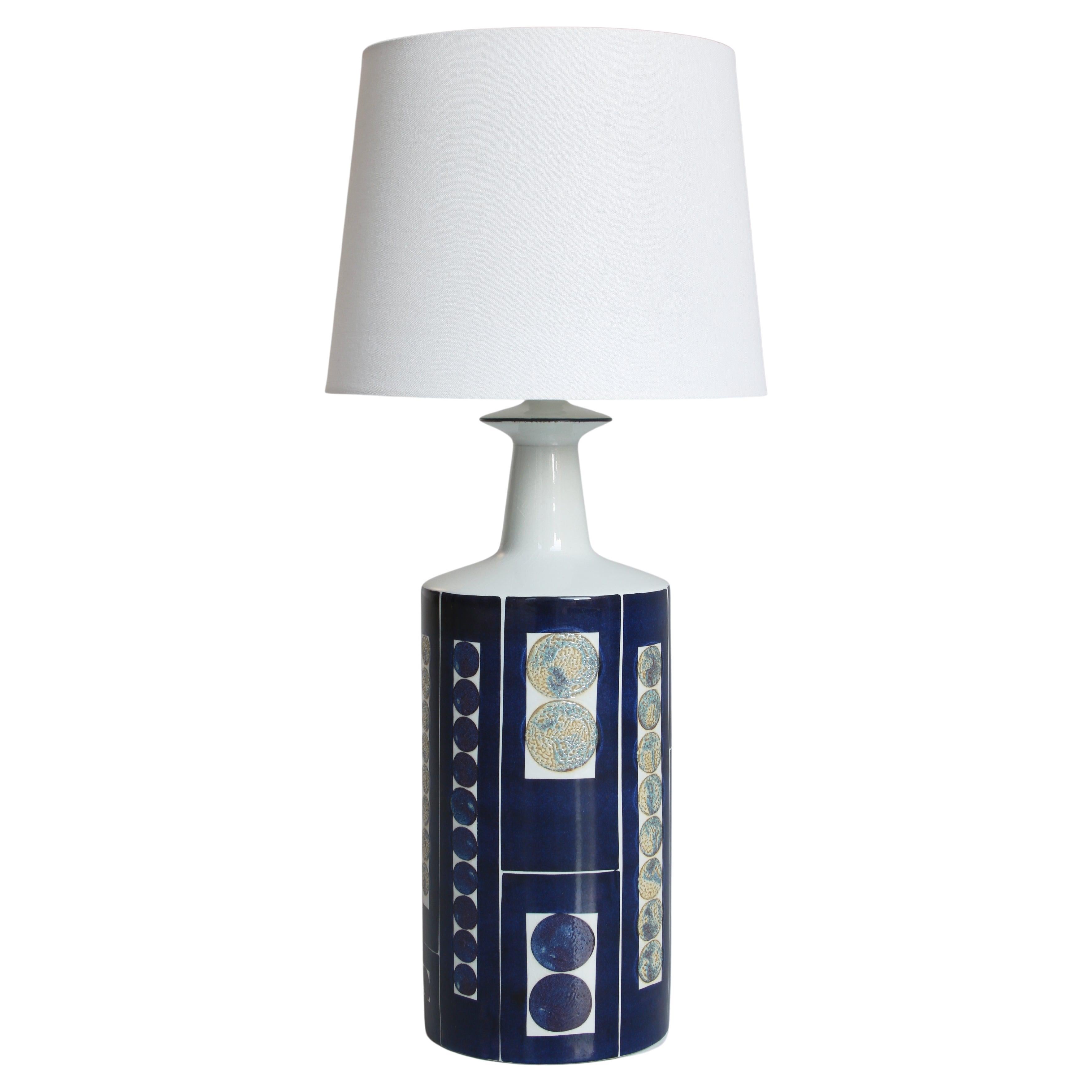 Table Lamp "Tenera" by Ingelise Kofoed for Aluminia, Royal Copenhagen, 1967 For Sale