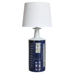 Retro Table Lamp "Tenera" by Ingelise Kofoed for Aluminia, Royal Copenhagen, 1967