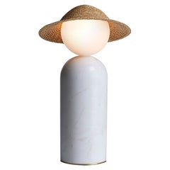 Table Lamp Théros 0.1 L by Aristotelis Barakos, Made Out of White Marble